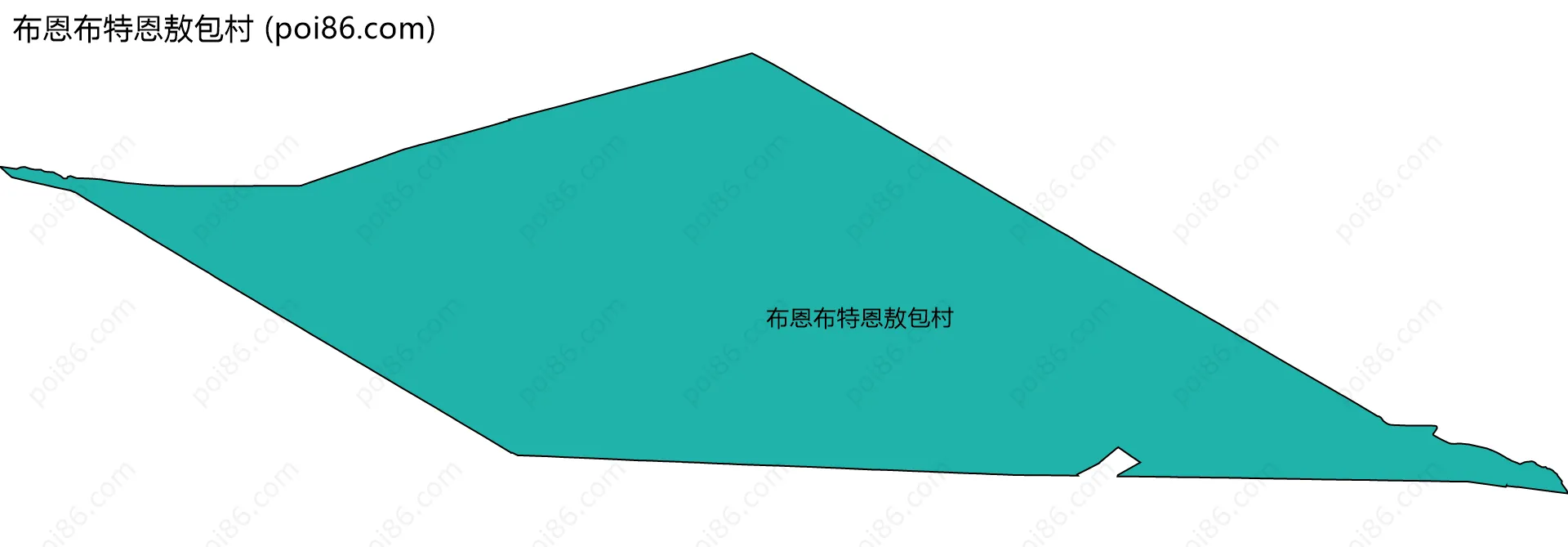 布恩布特恩敖包村边界地图