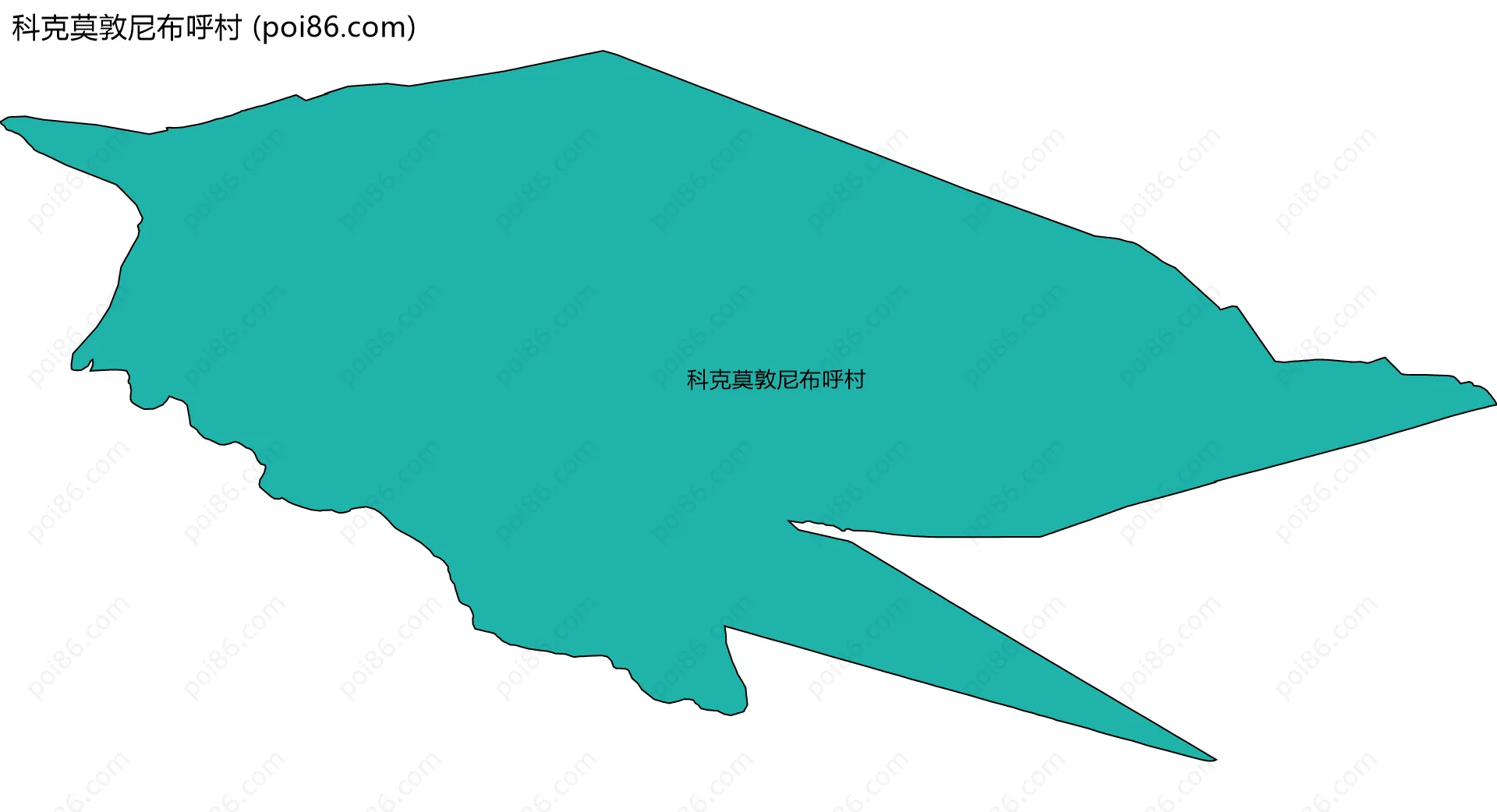 科克莫敦尼布呼村边界地图