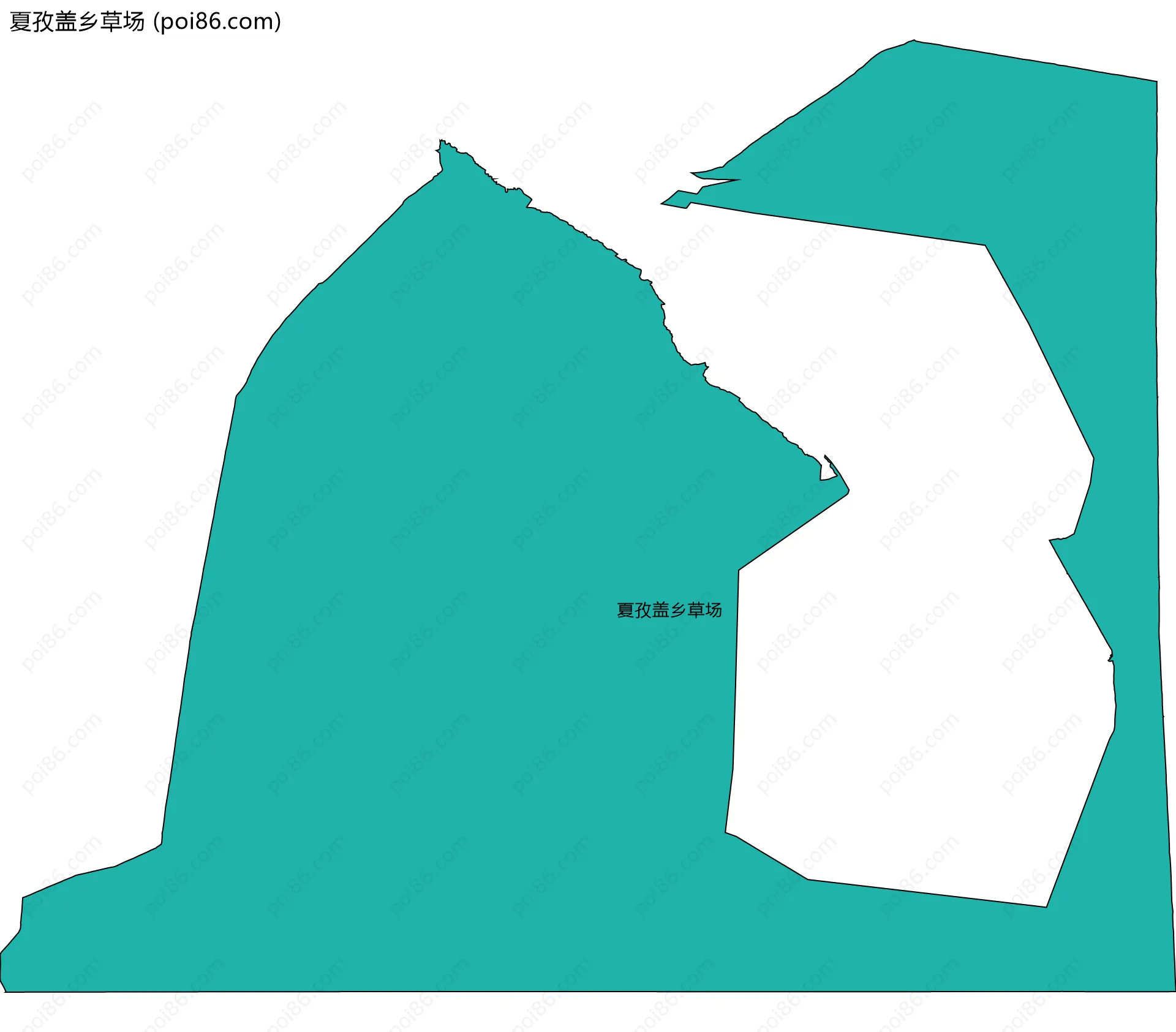 夏孜盖乡草场边界地图