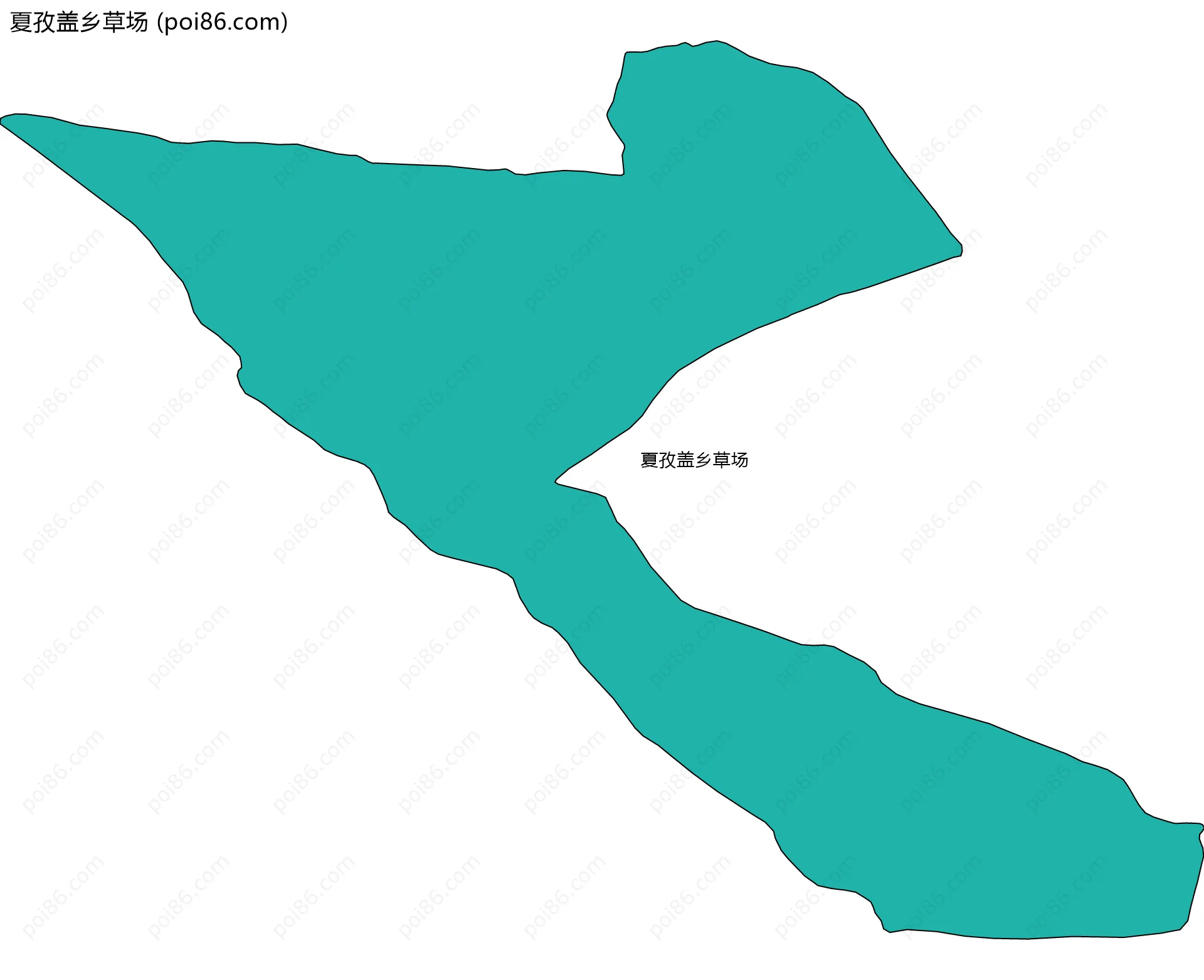 夏孜盖乡草场边界地图
