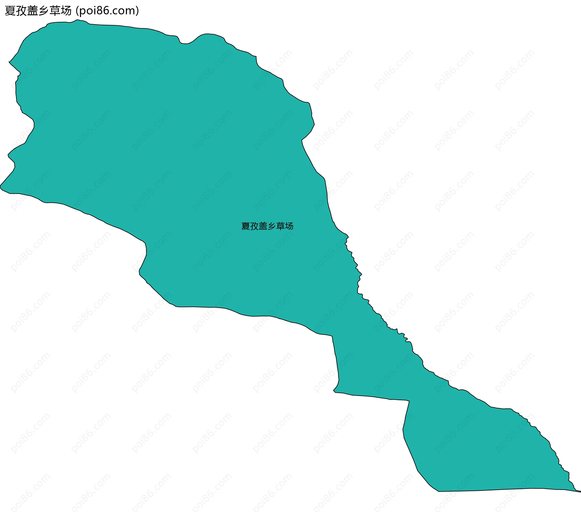 夏孜盖乡草场边界地图