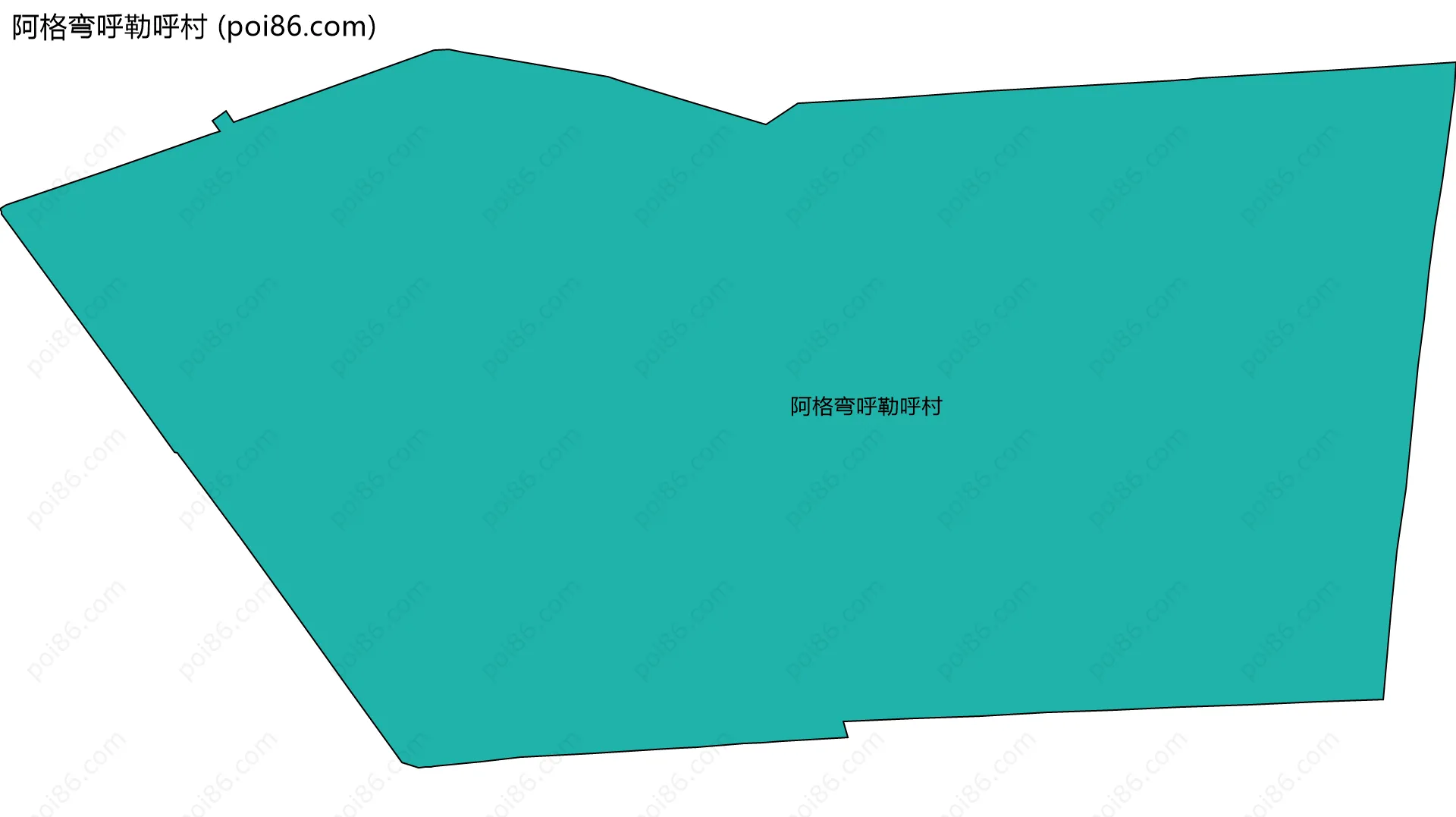 阿格弯呼勒呼村边界地图