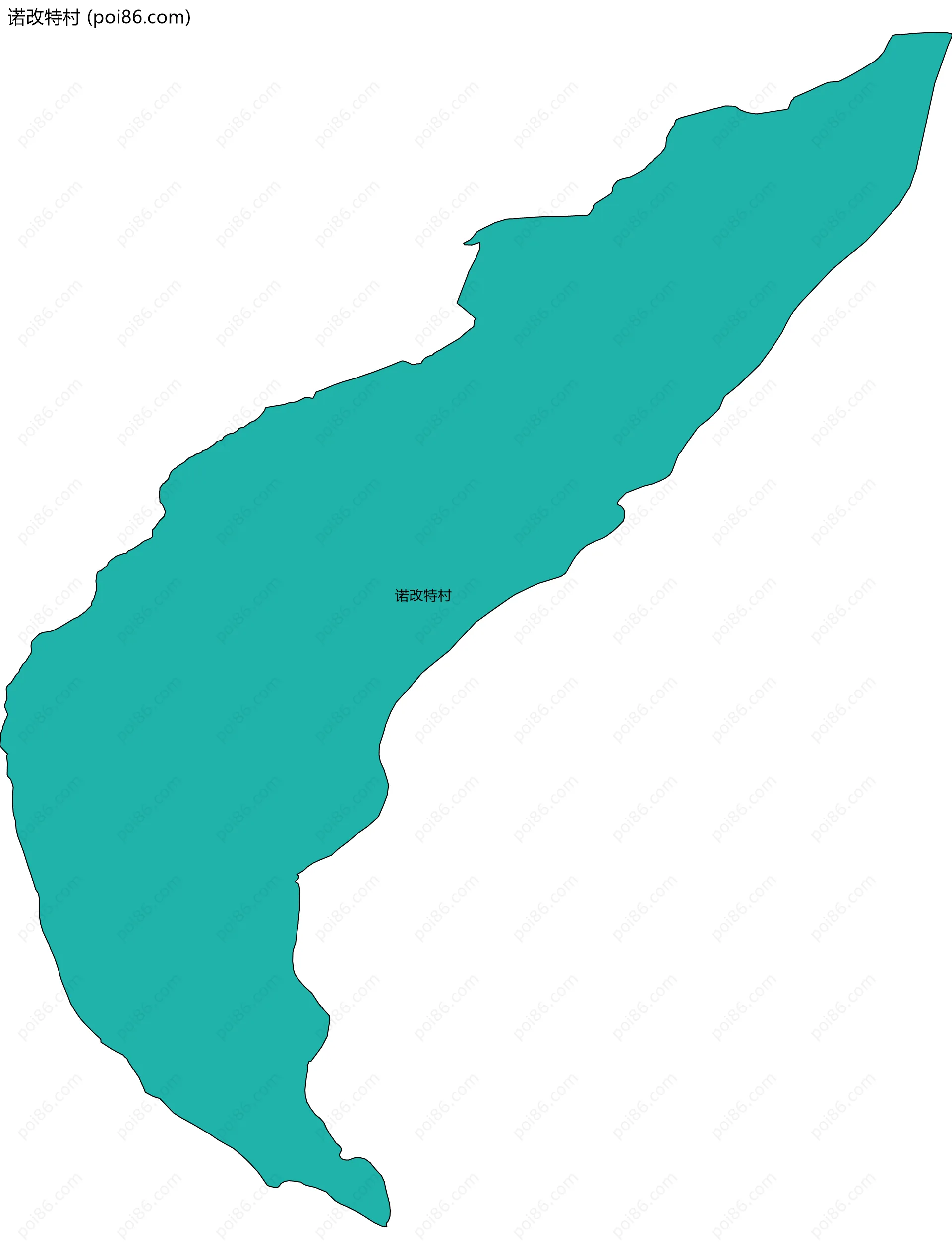 诺改特村边界地图