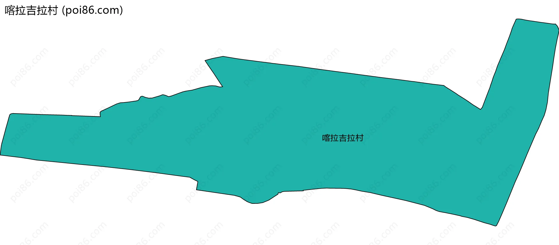喀拉吉拉村边界地图