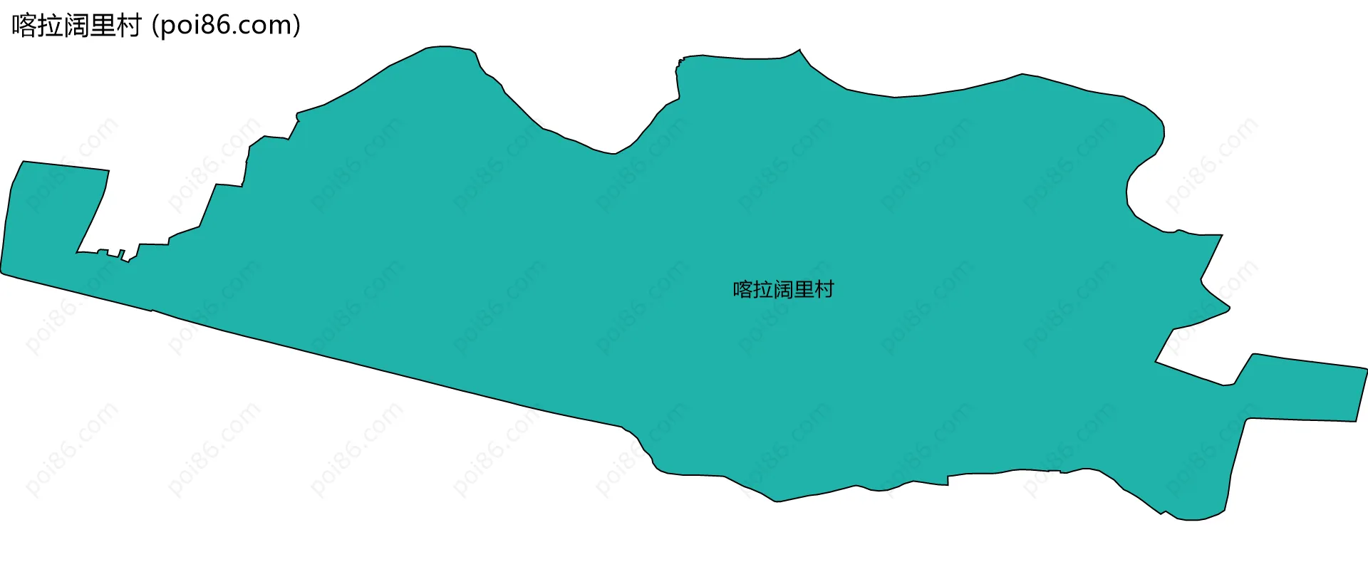 喀拉阔里村边界地图