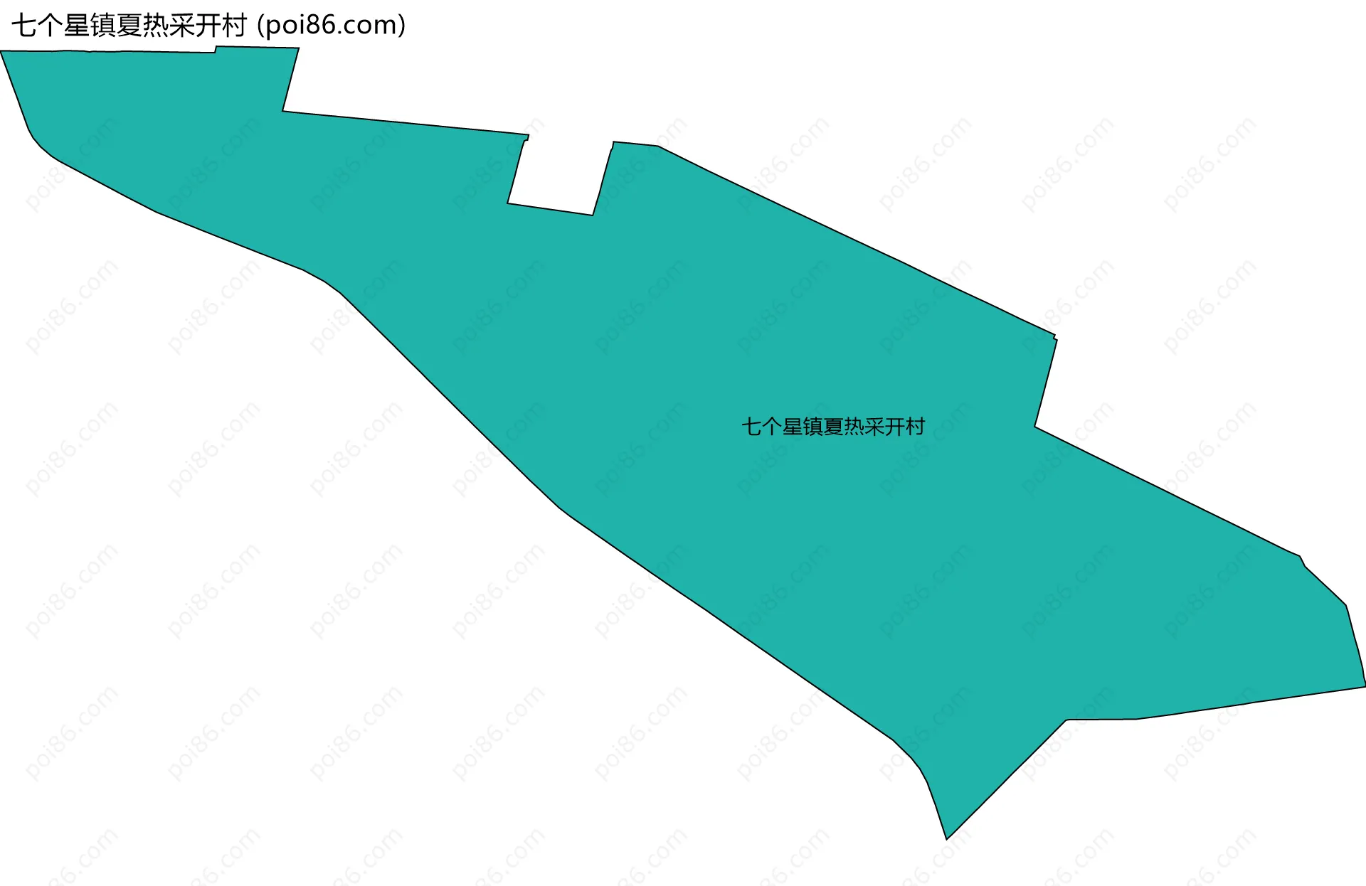 七个星镇夏热采开村边界地图