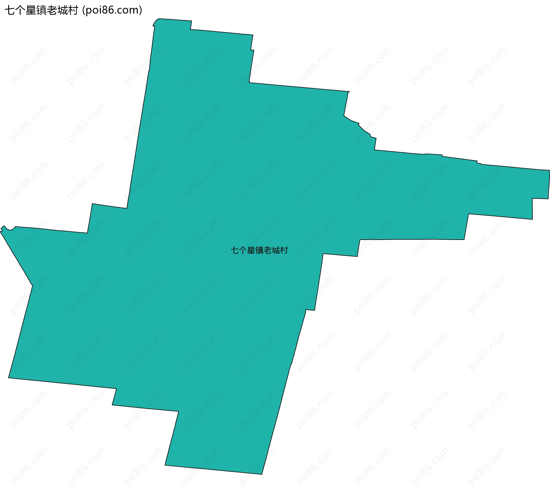 七个星镇老城村边界地图