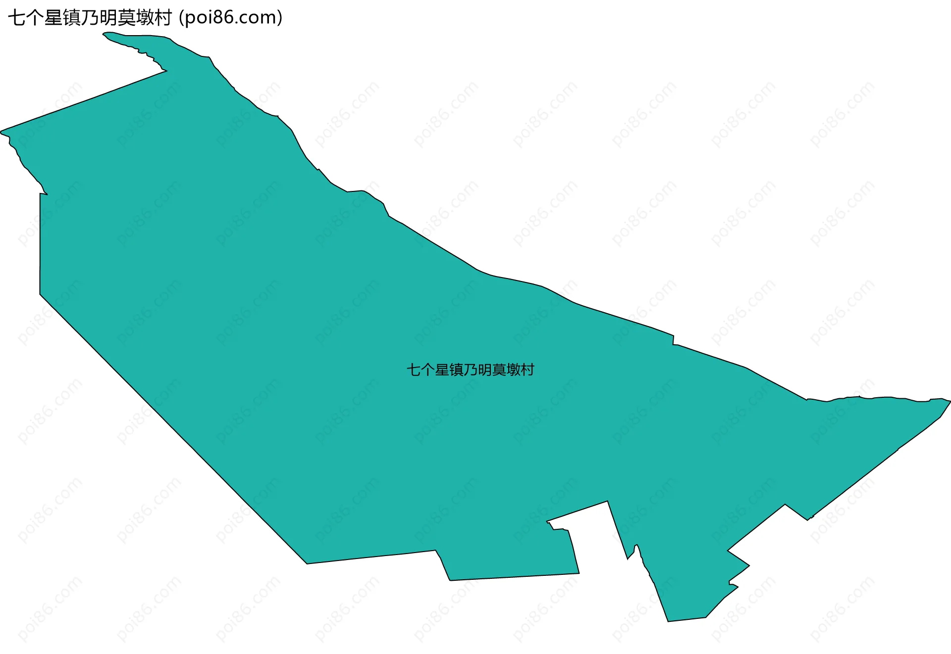 七个星镇乃明莫墩村边界地图