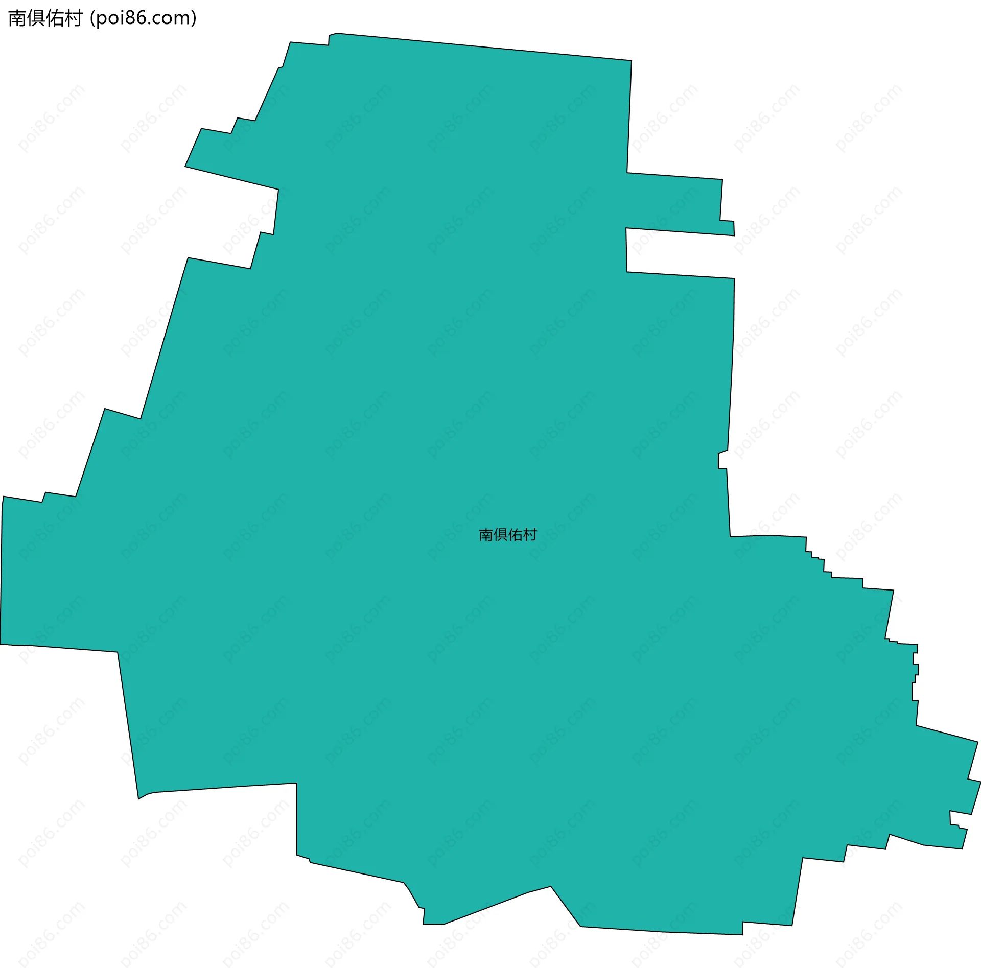 南俱佑村边界地图