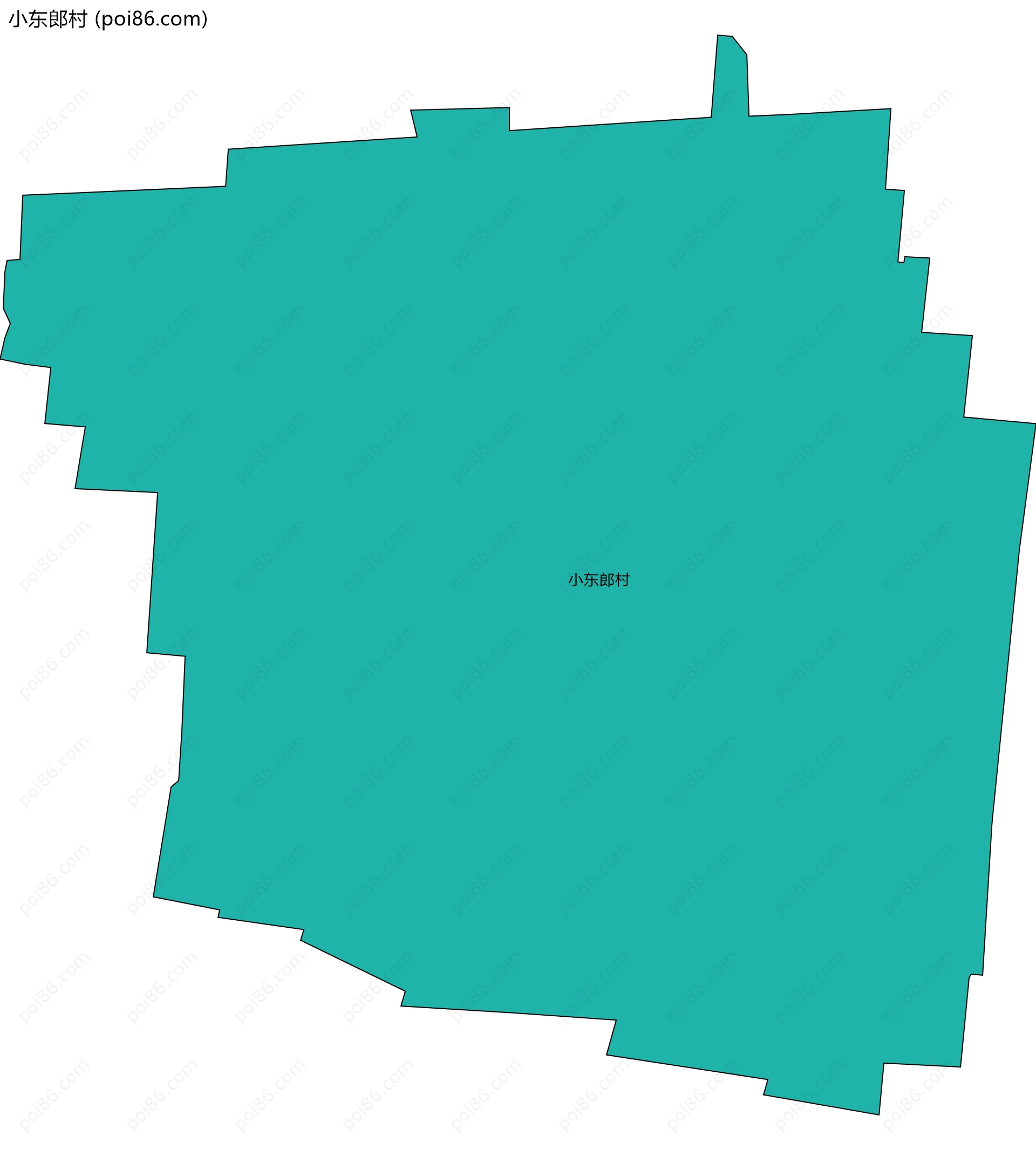 小东郎村边界地图