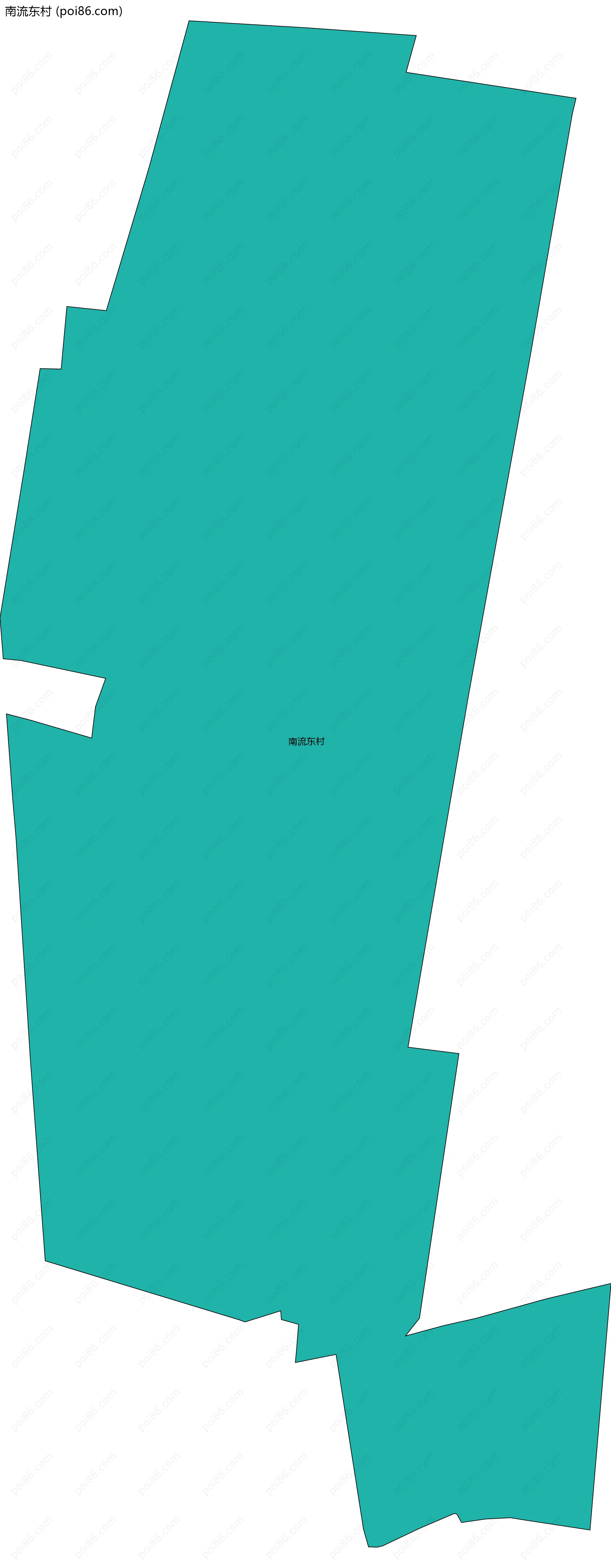 南流东村边界地图