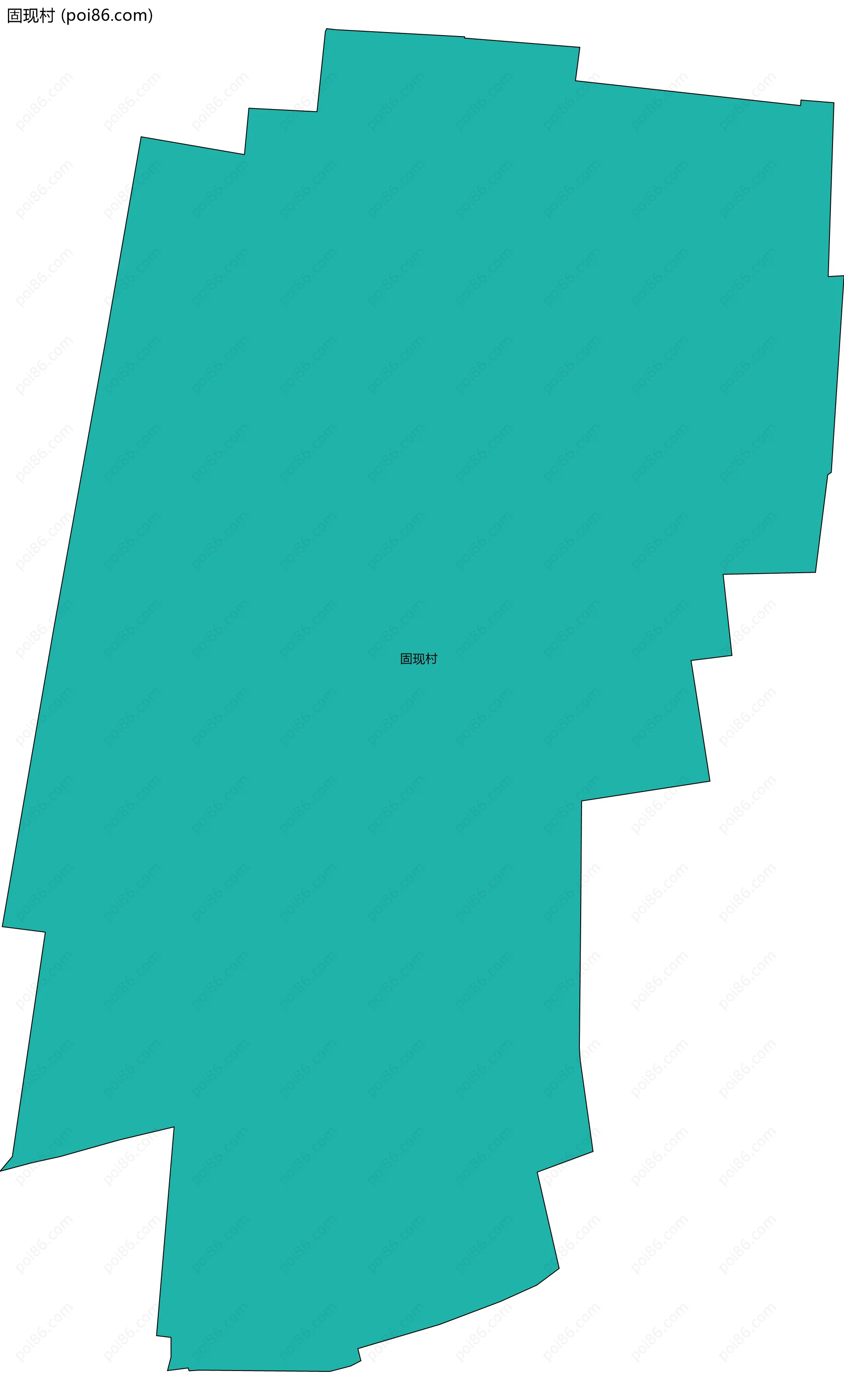 固现村边界地图