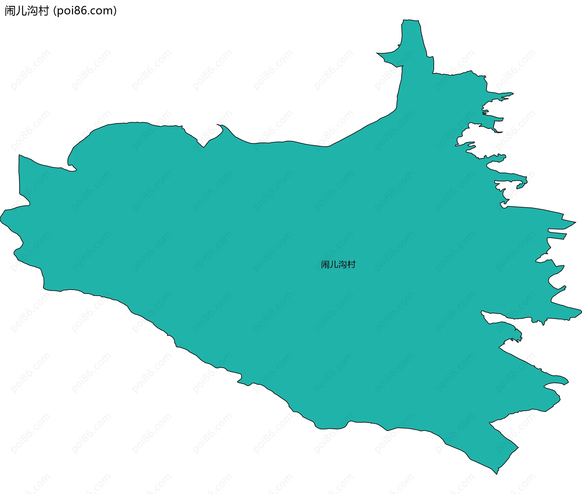 闹儿沟村边界地图