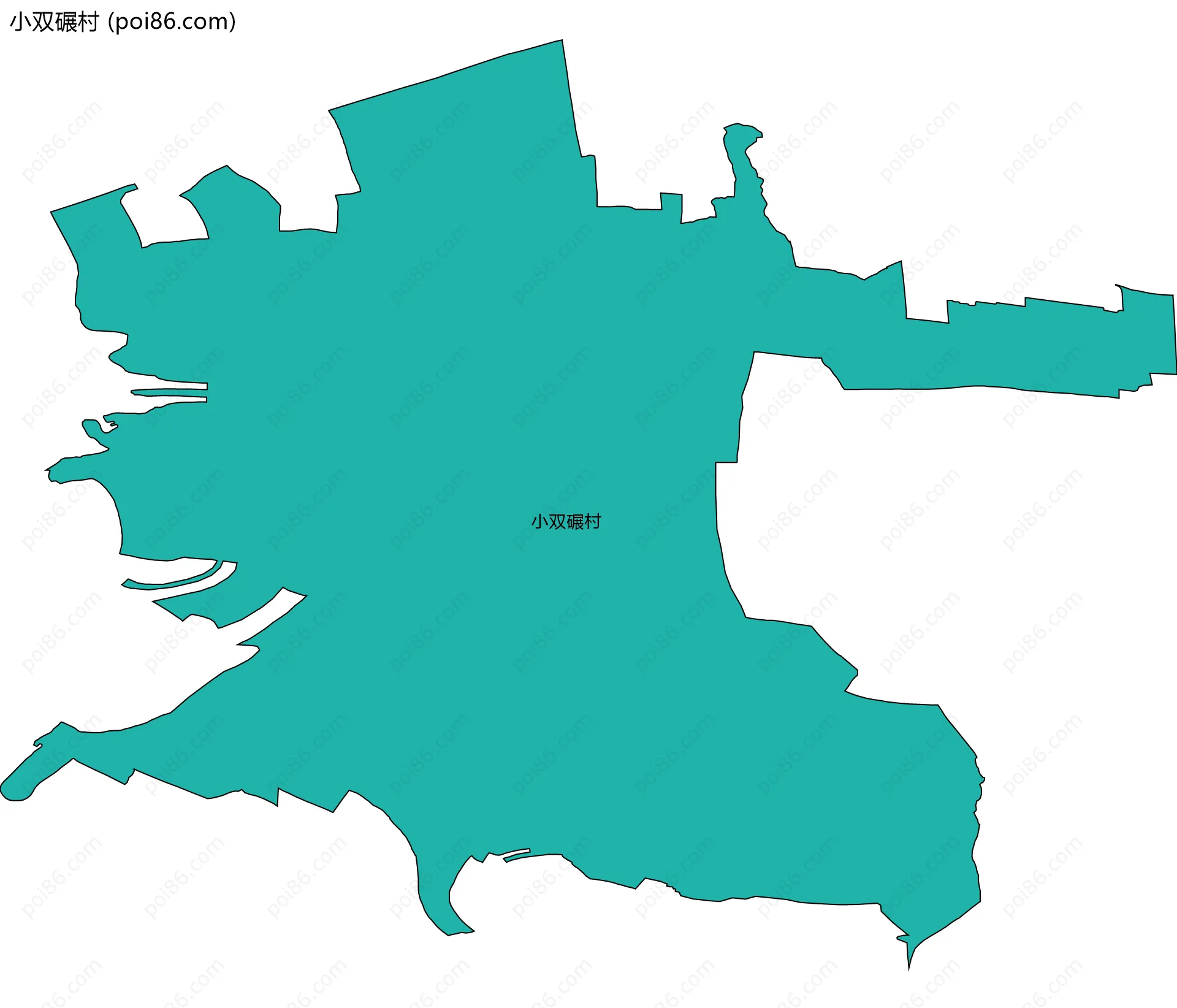小双碾村边界地图