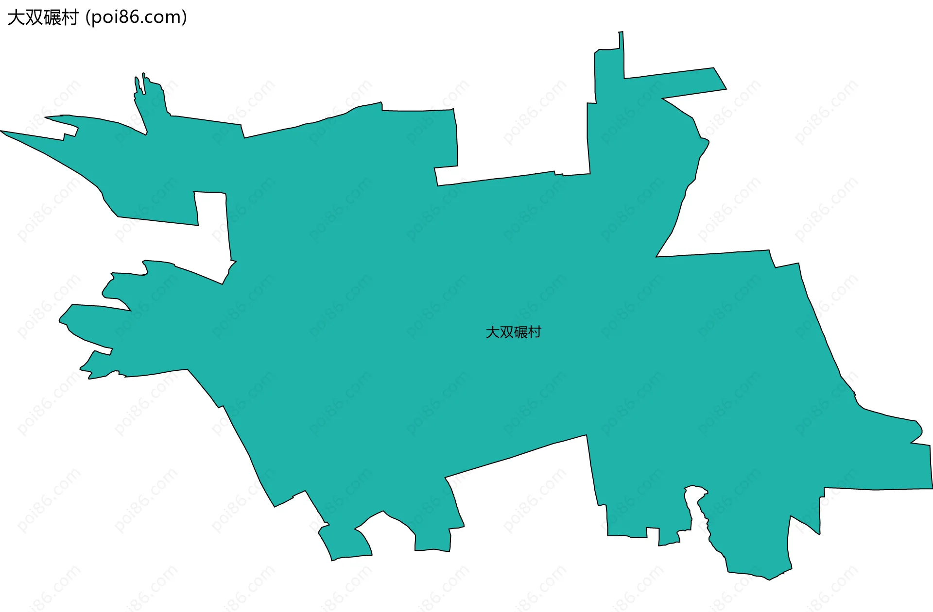大双碾村边界地图