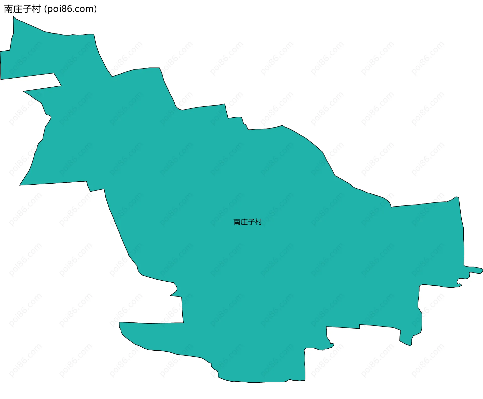 南庄子村边界地图