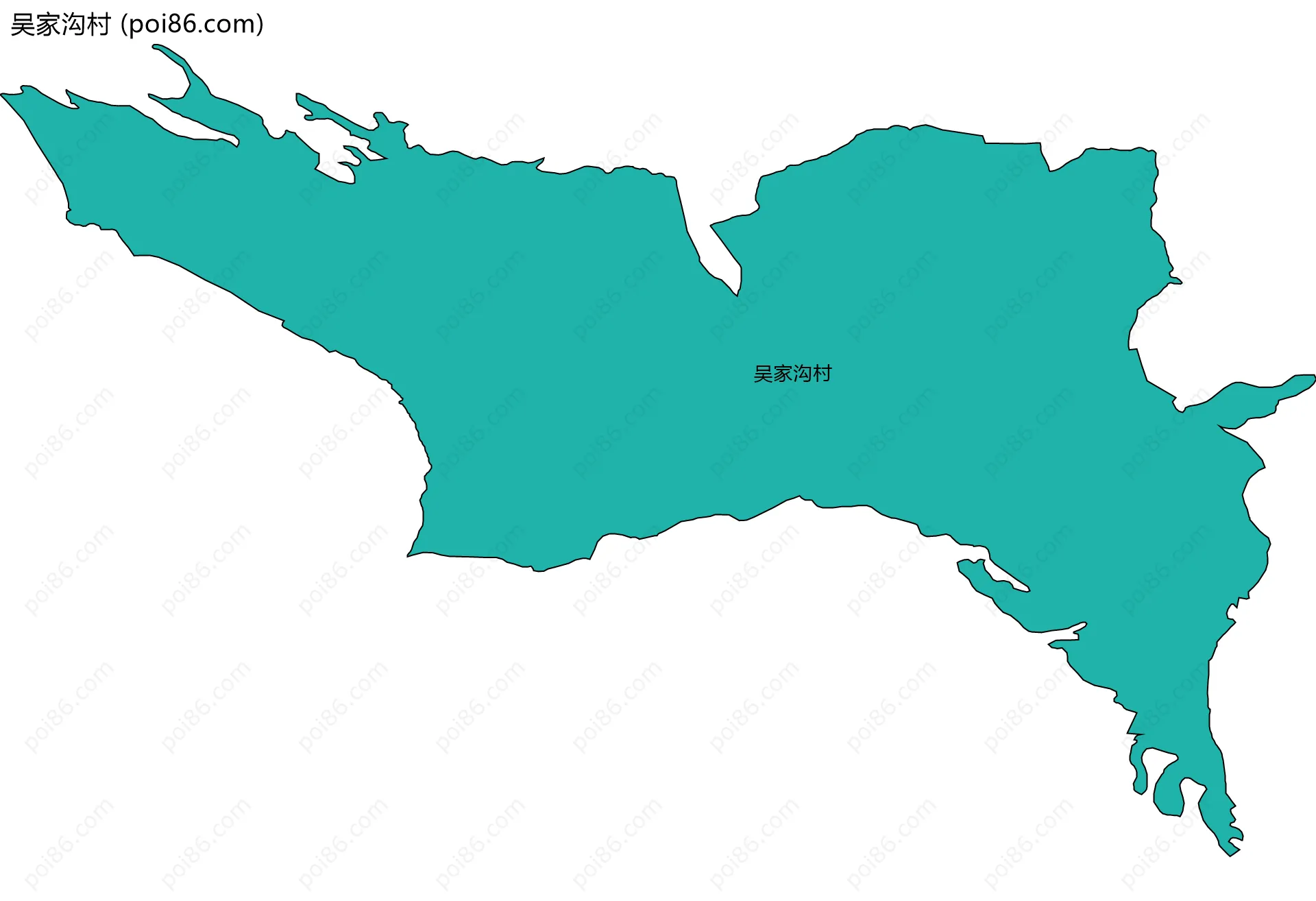 吴家沟村边界地图