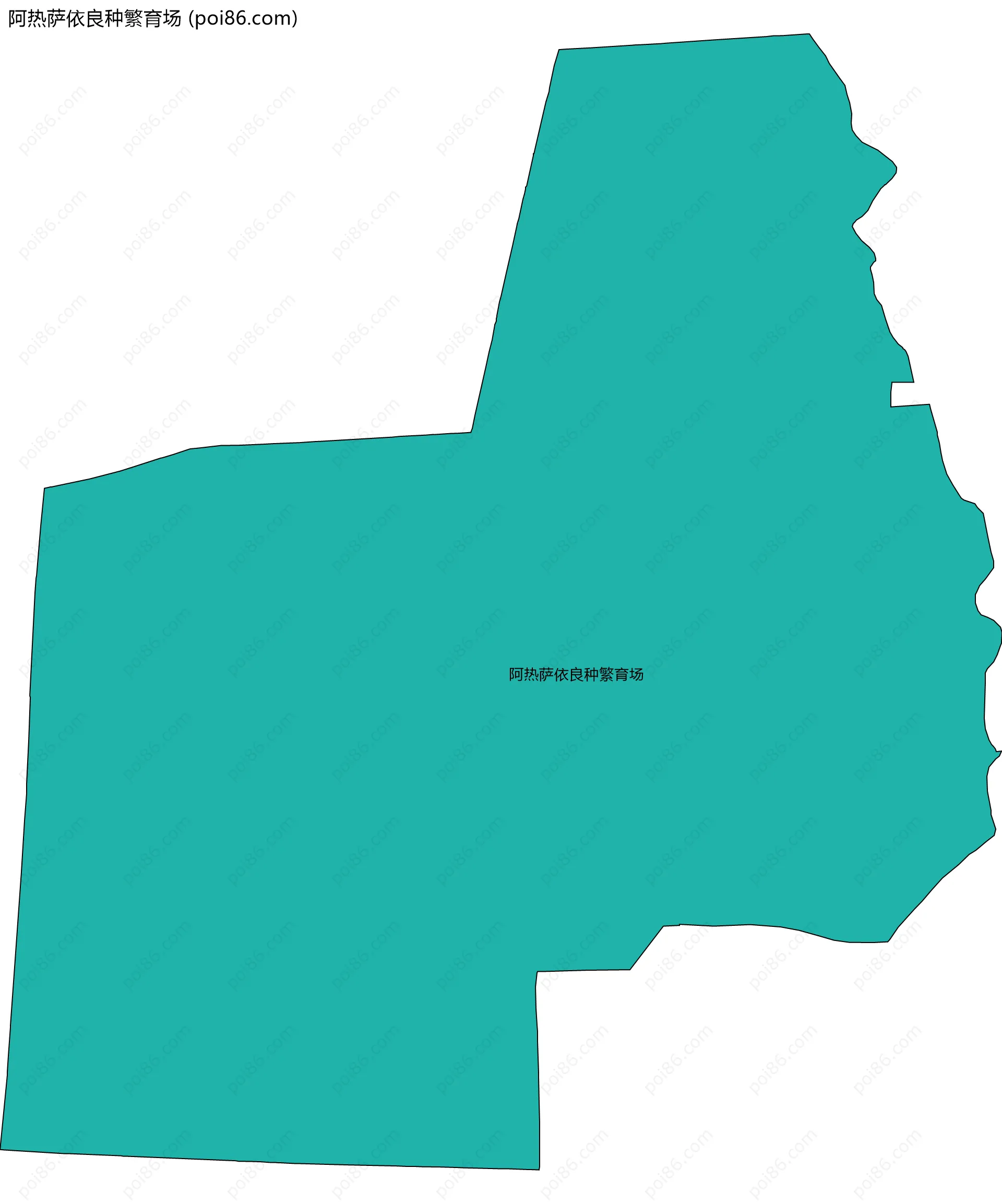 阿热萨依良种繁育场边界地图