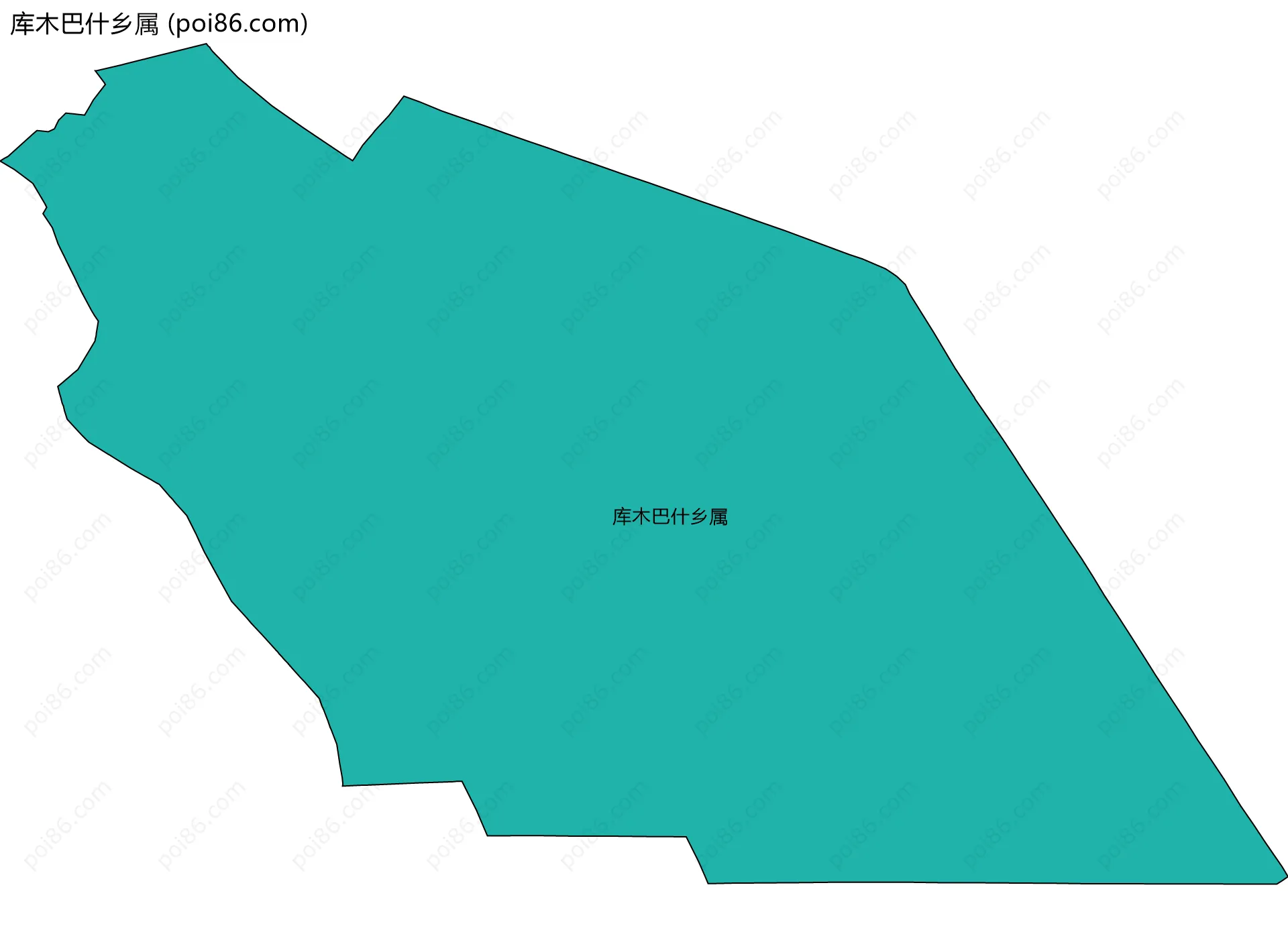 库木巴什乡属边界地图