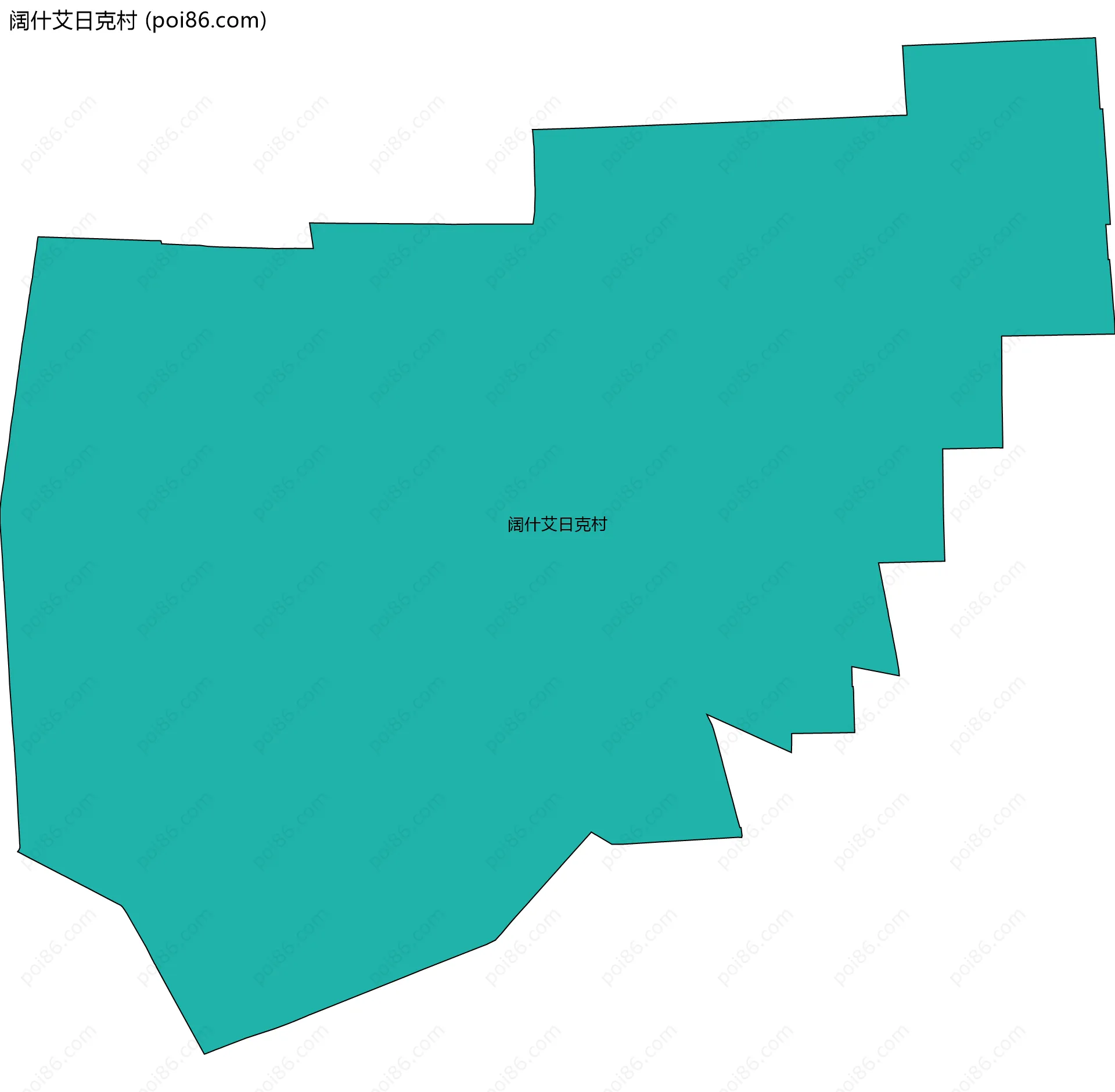 阔什艾日克村边界地图