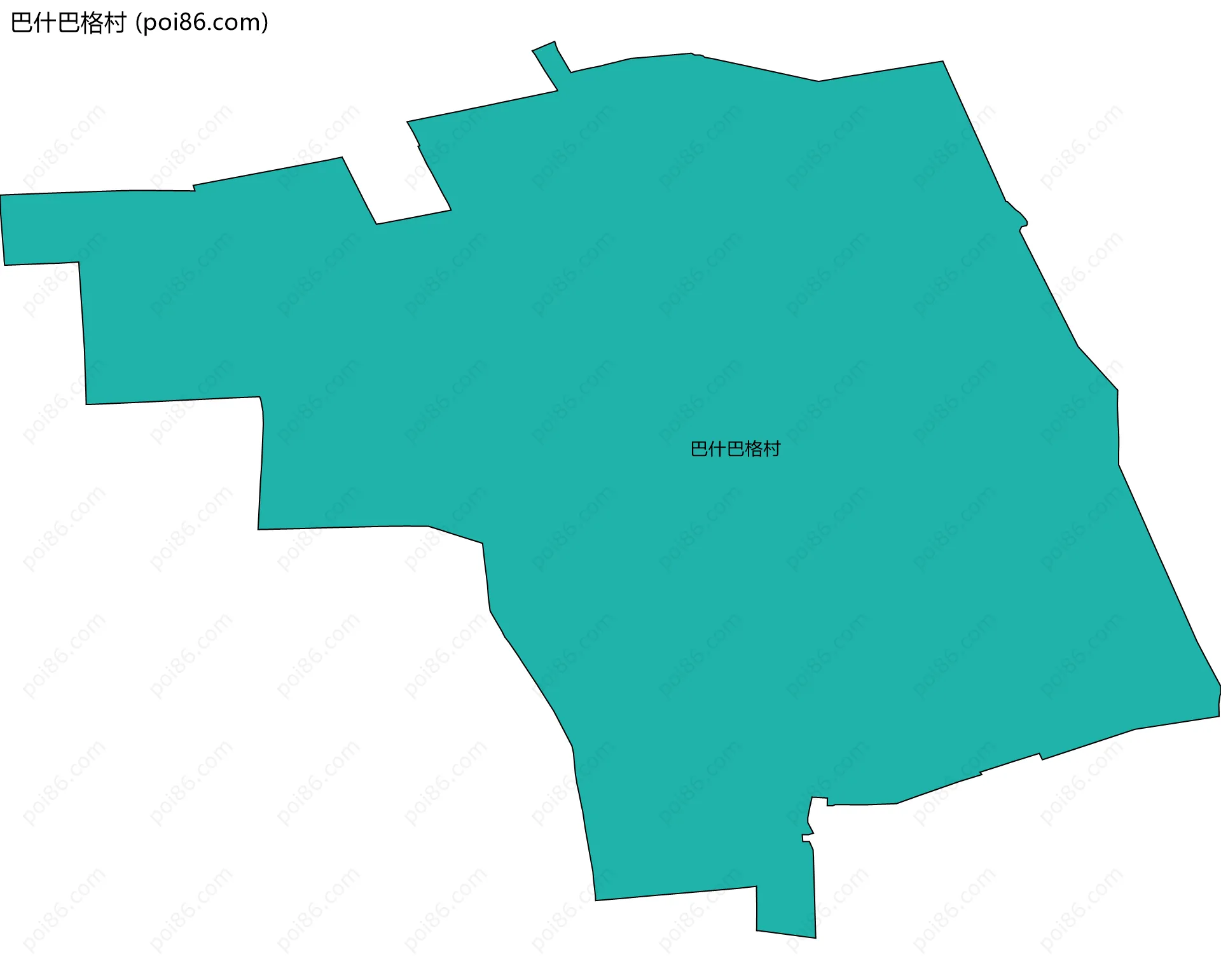 巴什巴格村边界地图