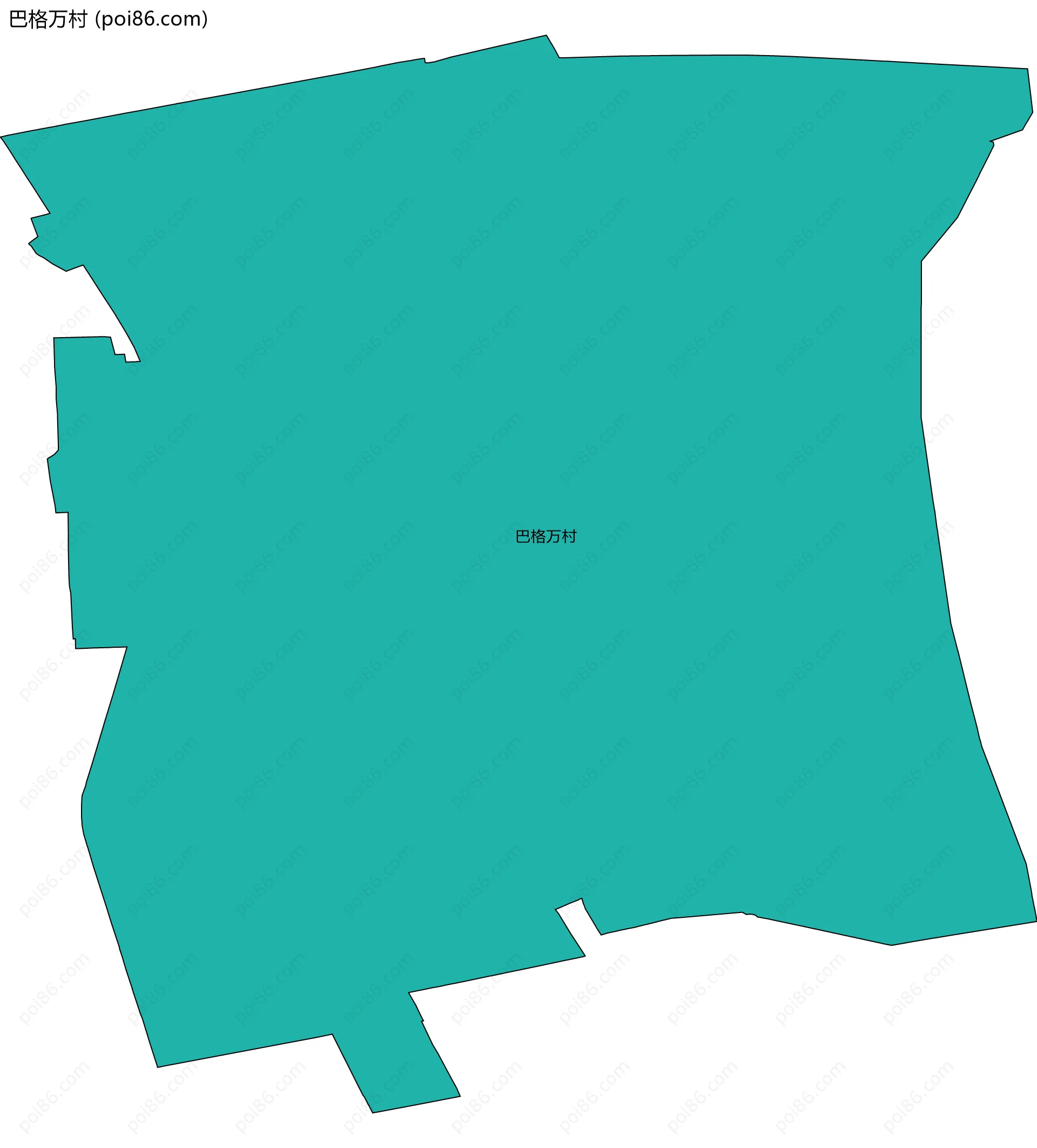 巴格万村边界地图