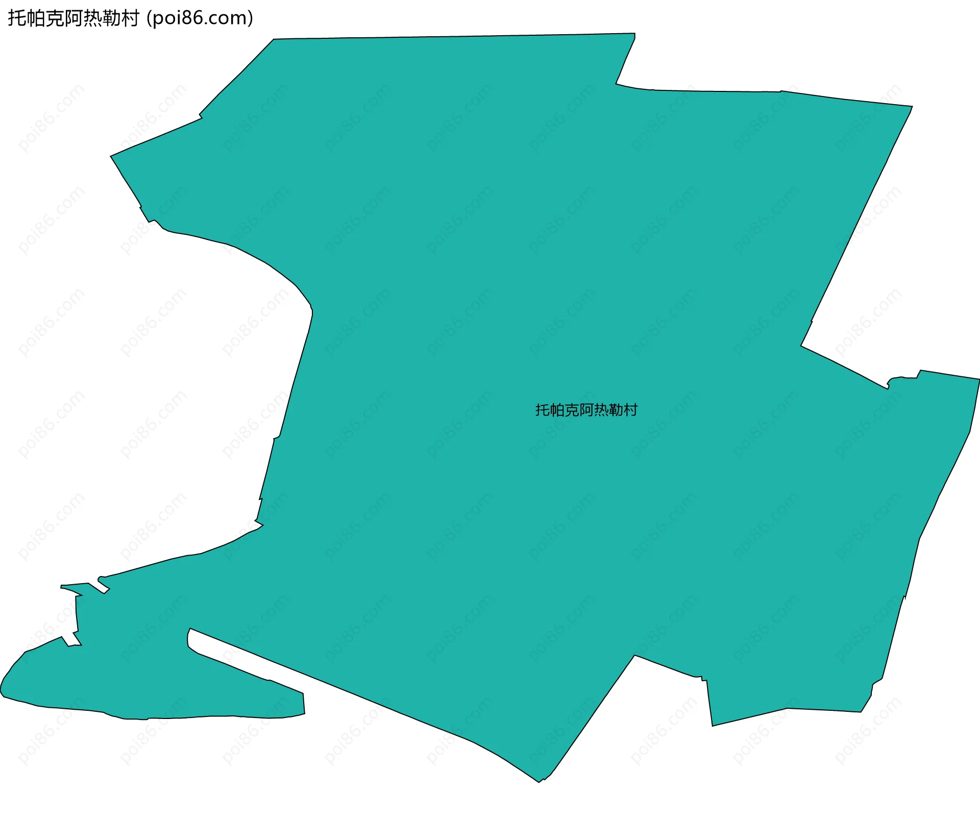 托帕克阿热勒村边界地图