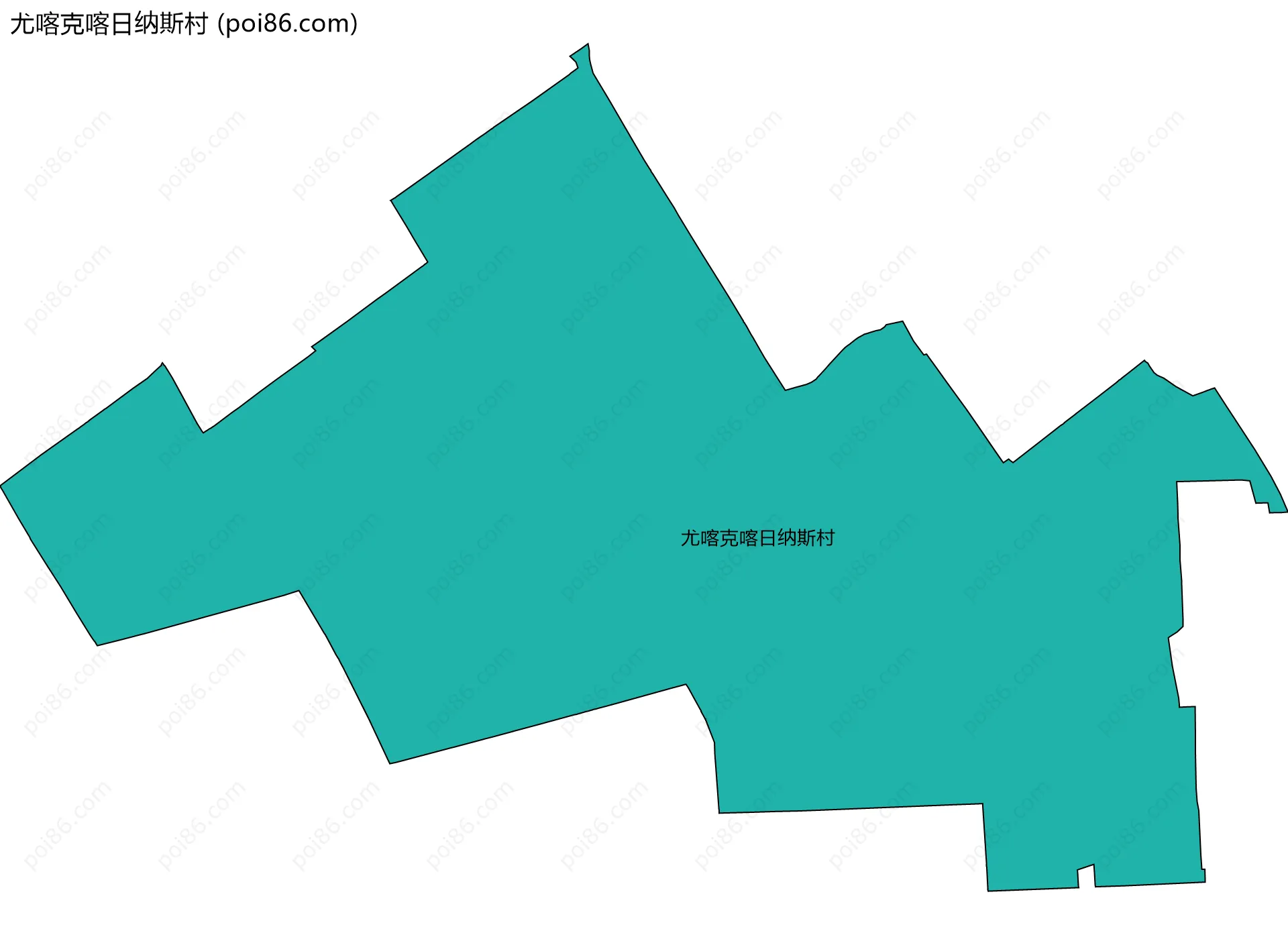 尤喀克喀日纳斯村边界地图