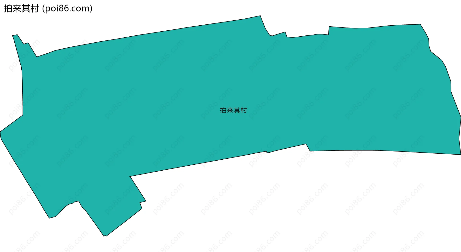 拍来其村边界地图