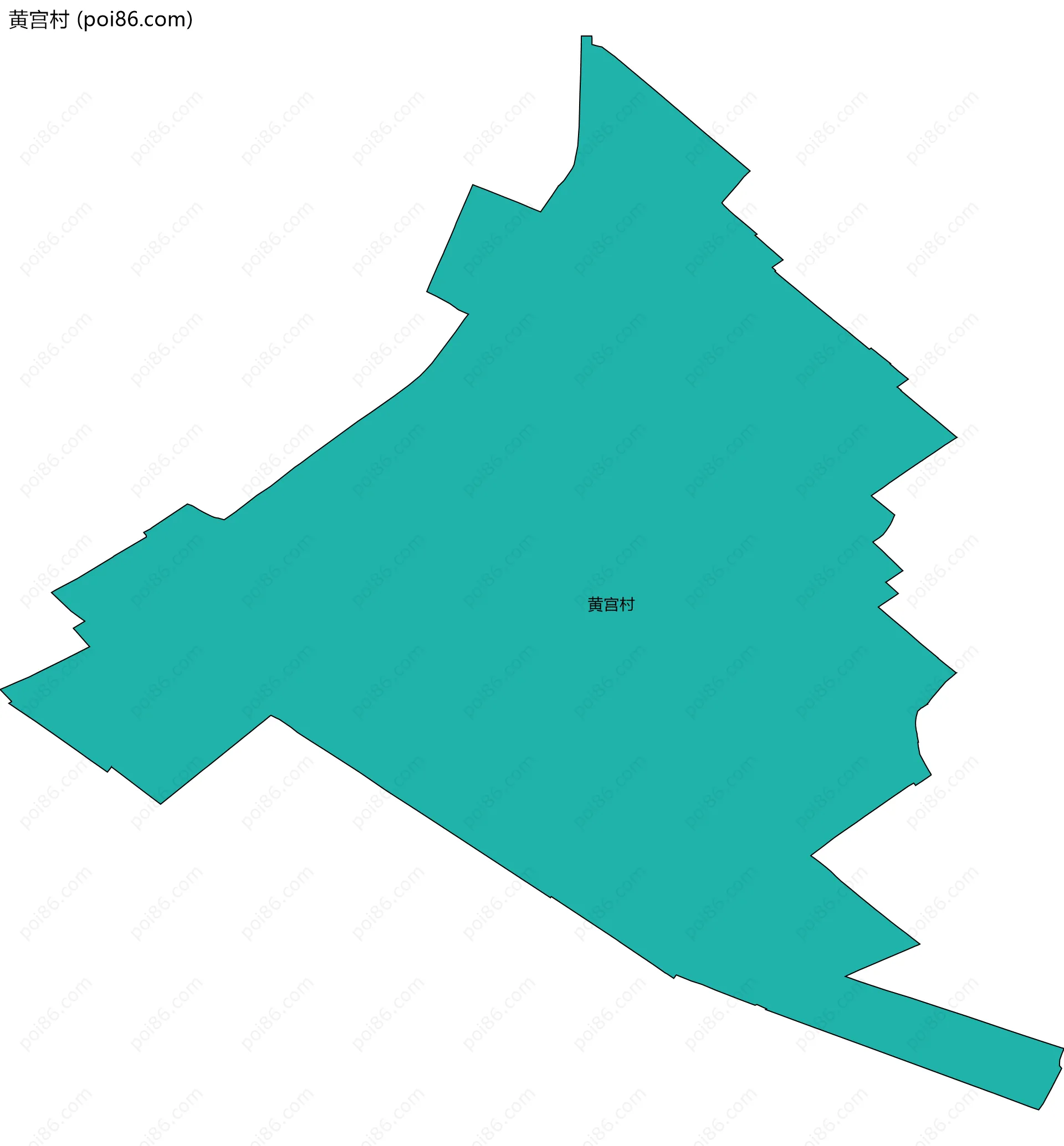 黄宫村边界地图