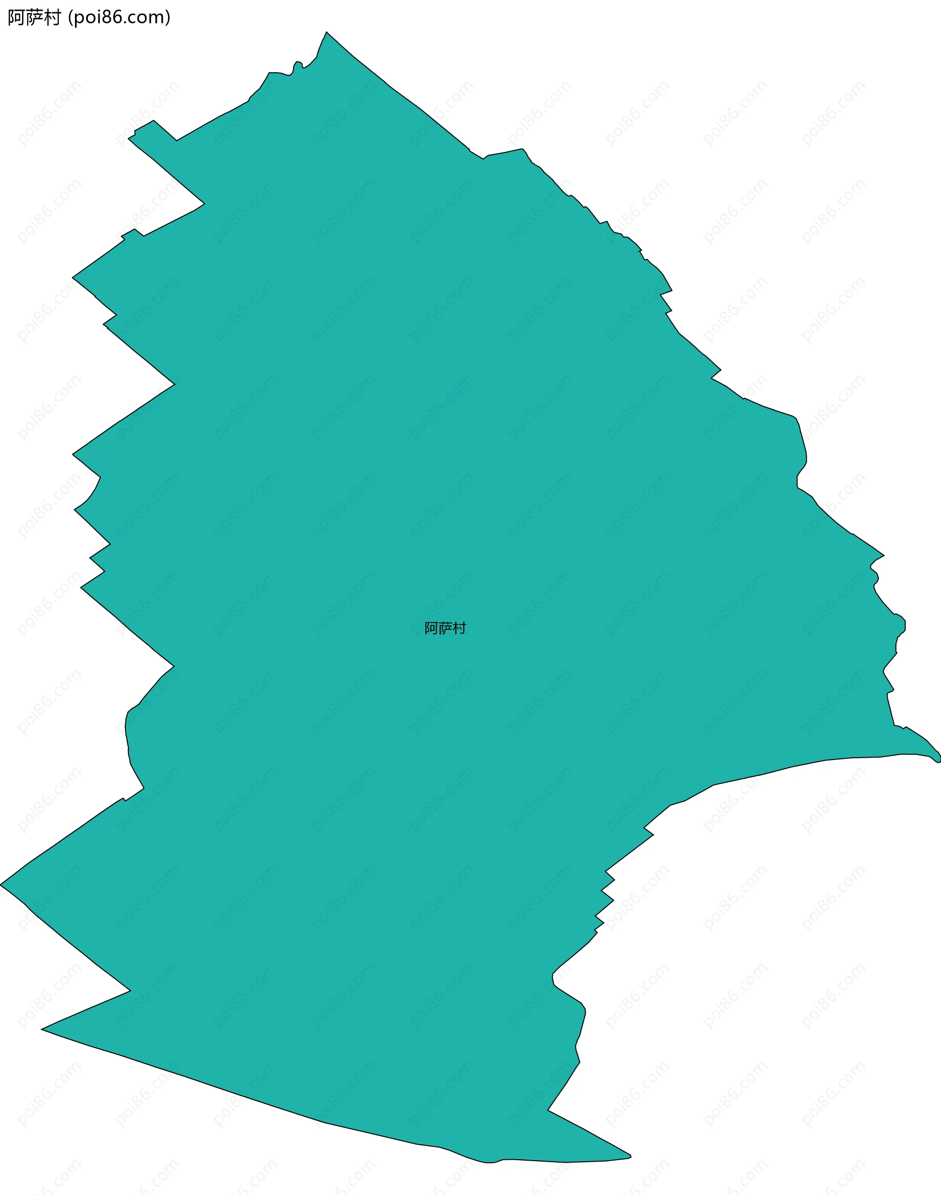 阿萨村边界地图