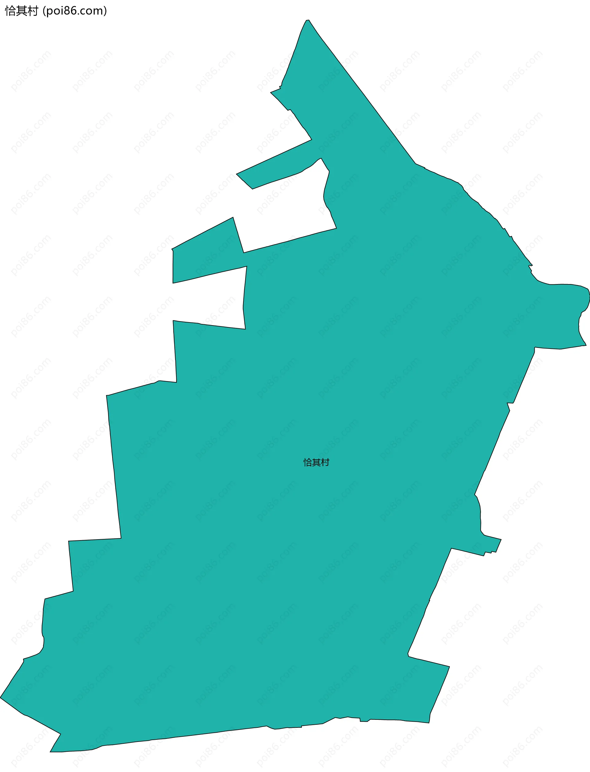 恰其村边界地图