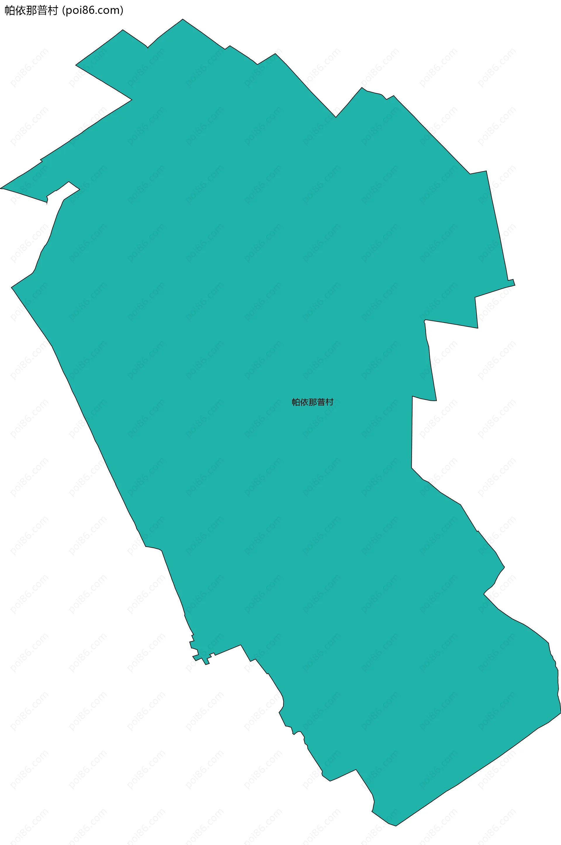 帕依那普村边界地图