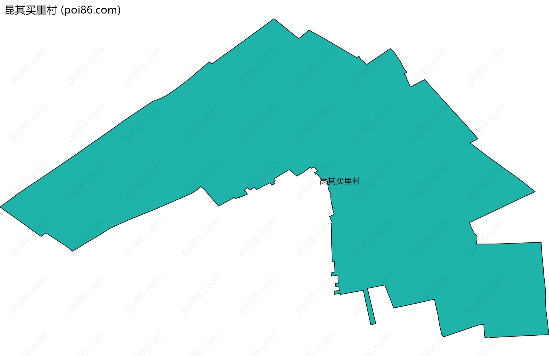 昆其买里村边界地图