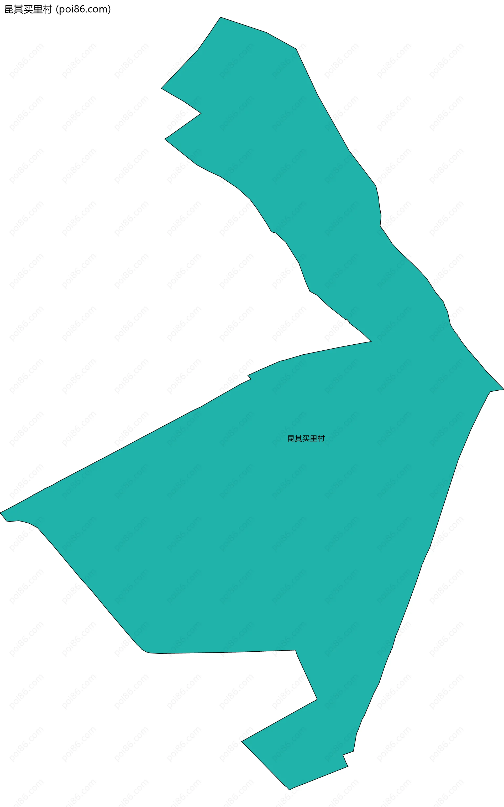 昆其买里村边界地图