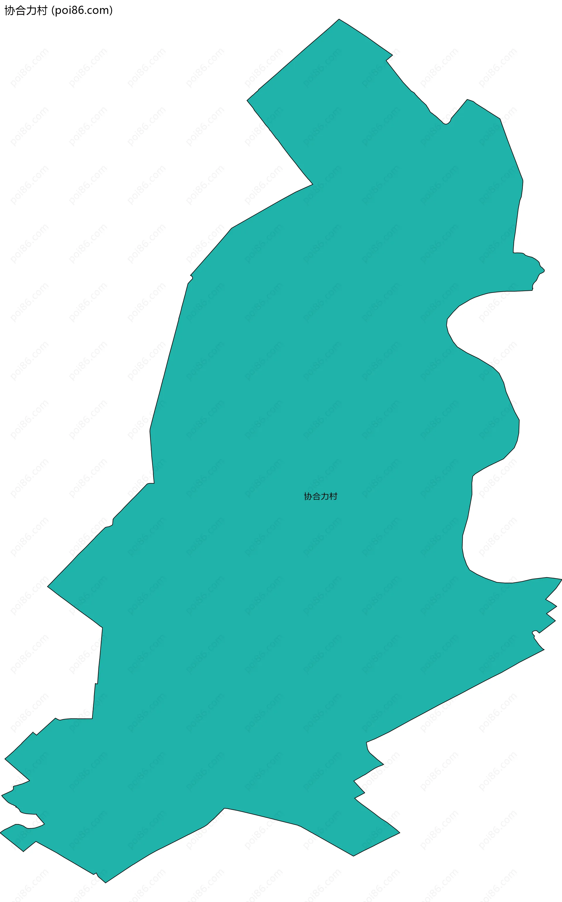 协合力村边界地图