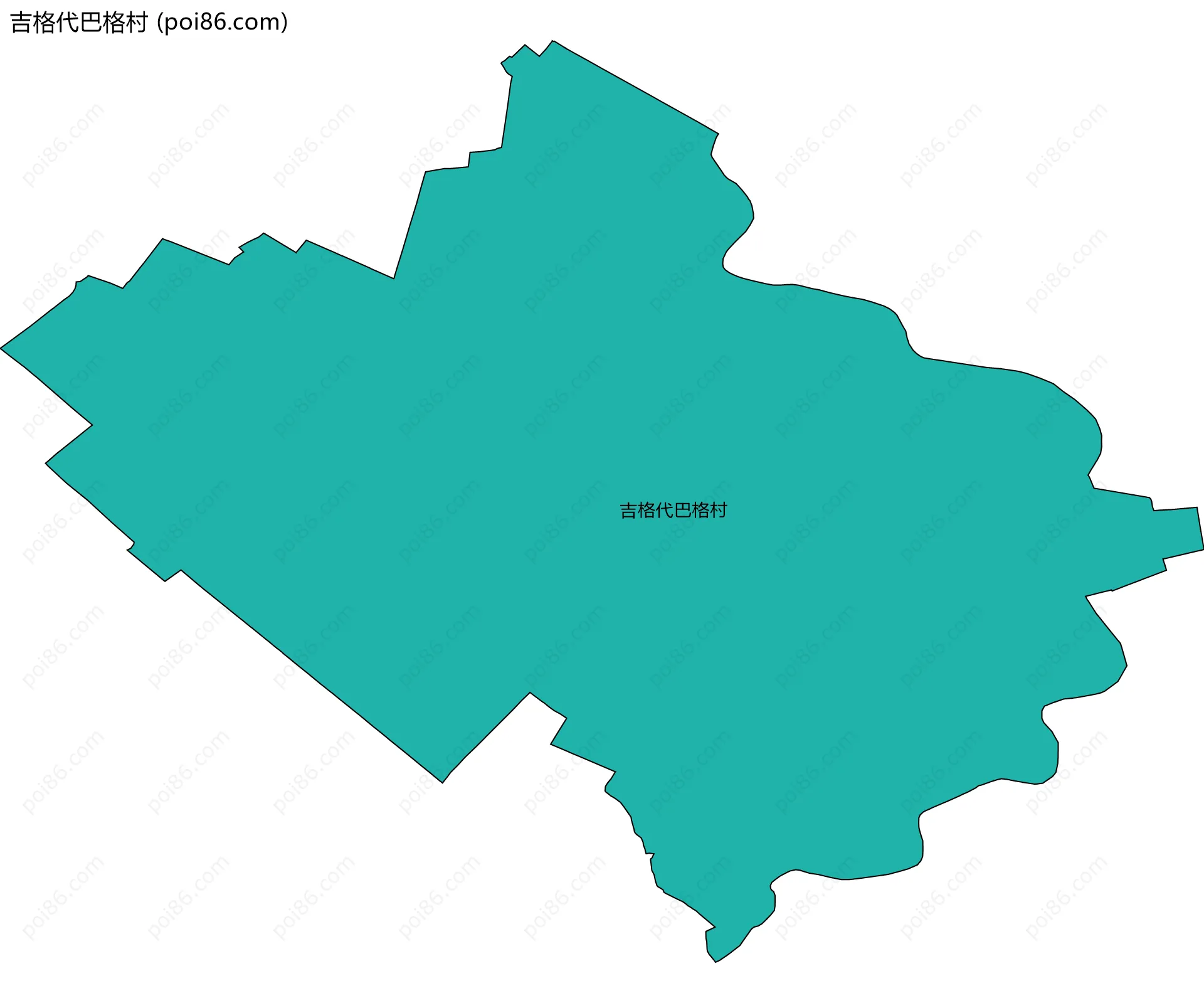 吉格代巴格村边界地图