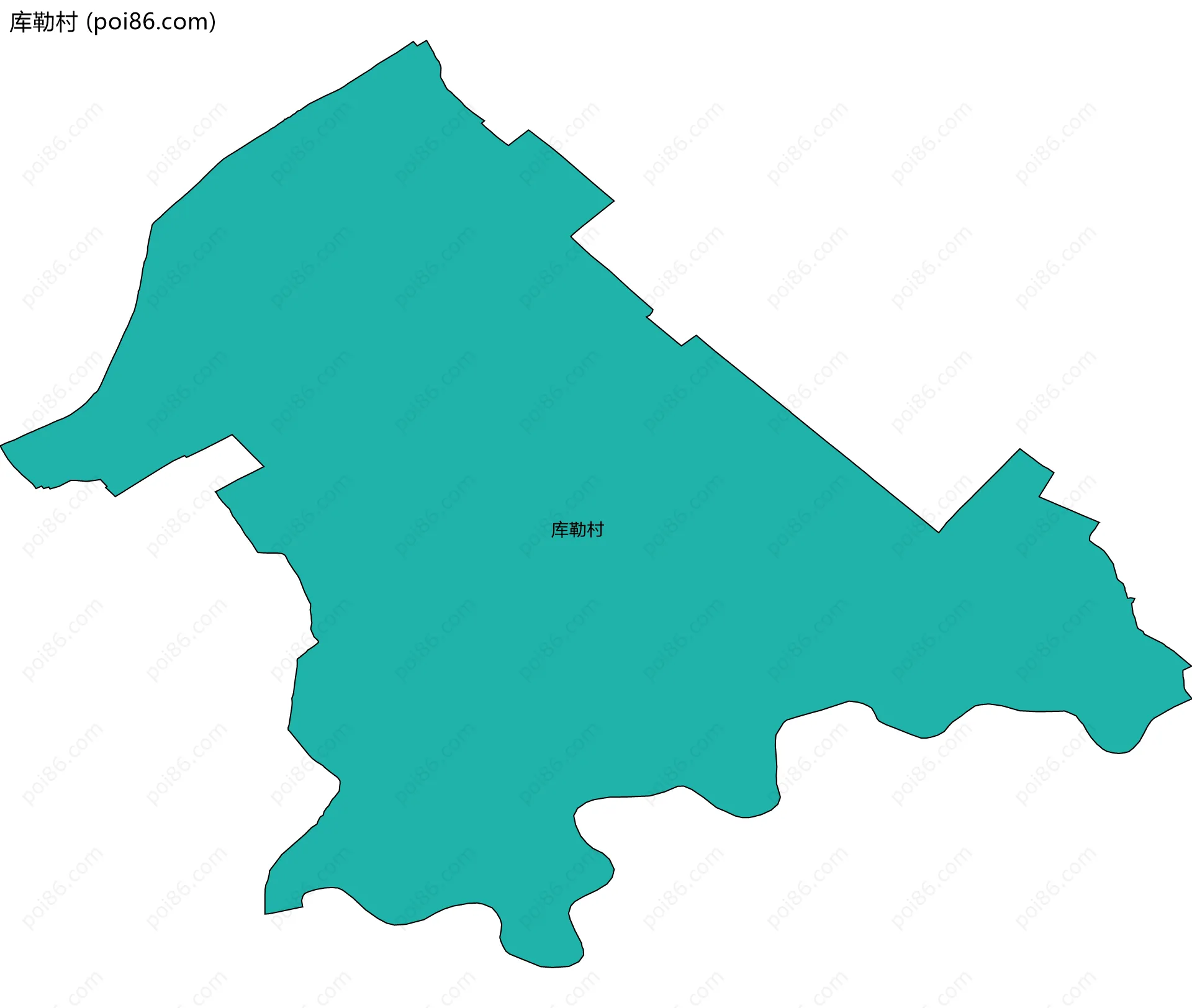 库勒村边界地图