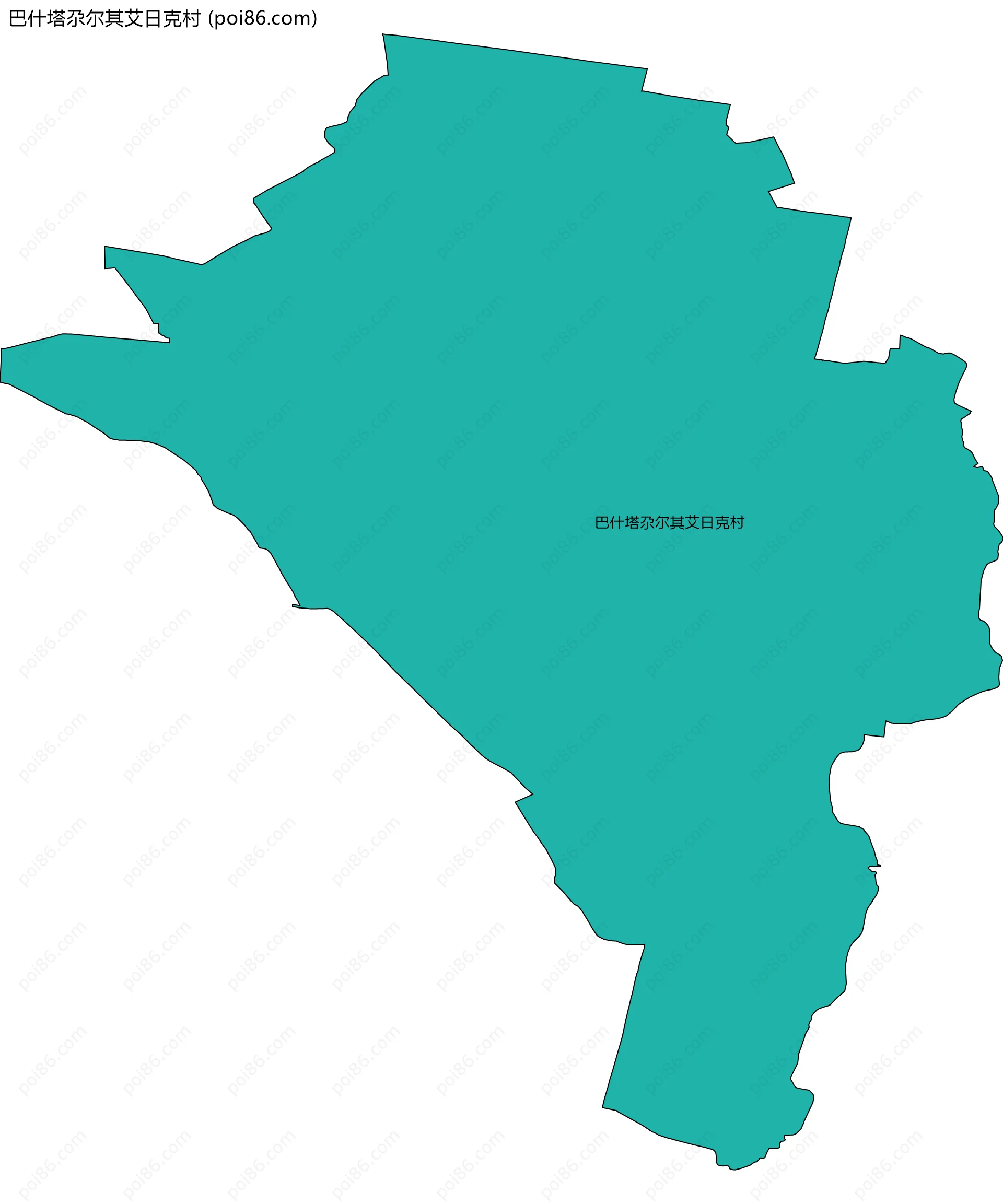 巴什塔尕尔其艾日克村边界地图