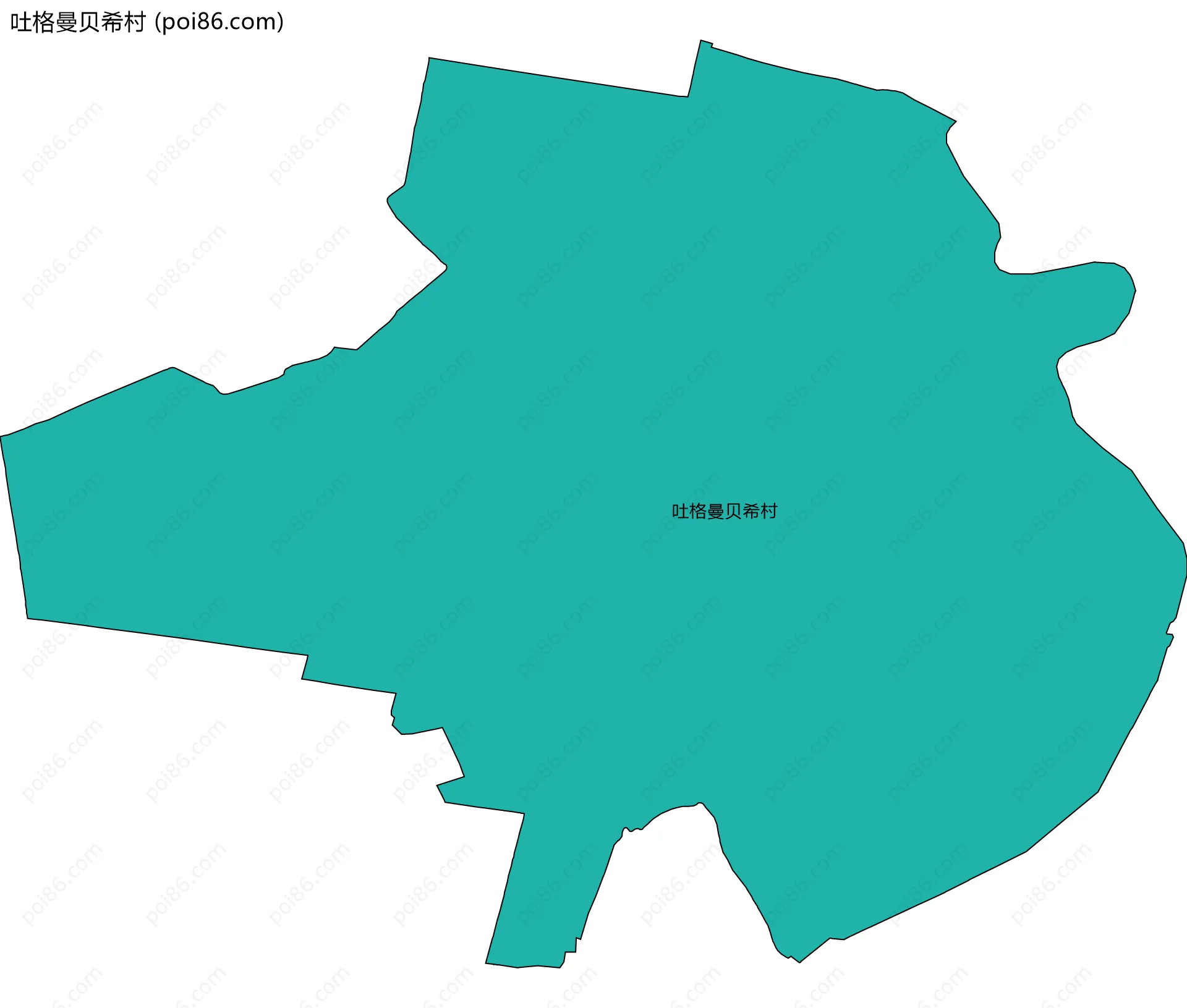 吐格曼贝希村边界地图