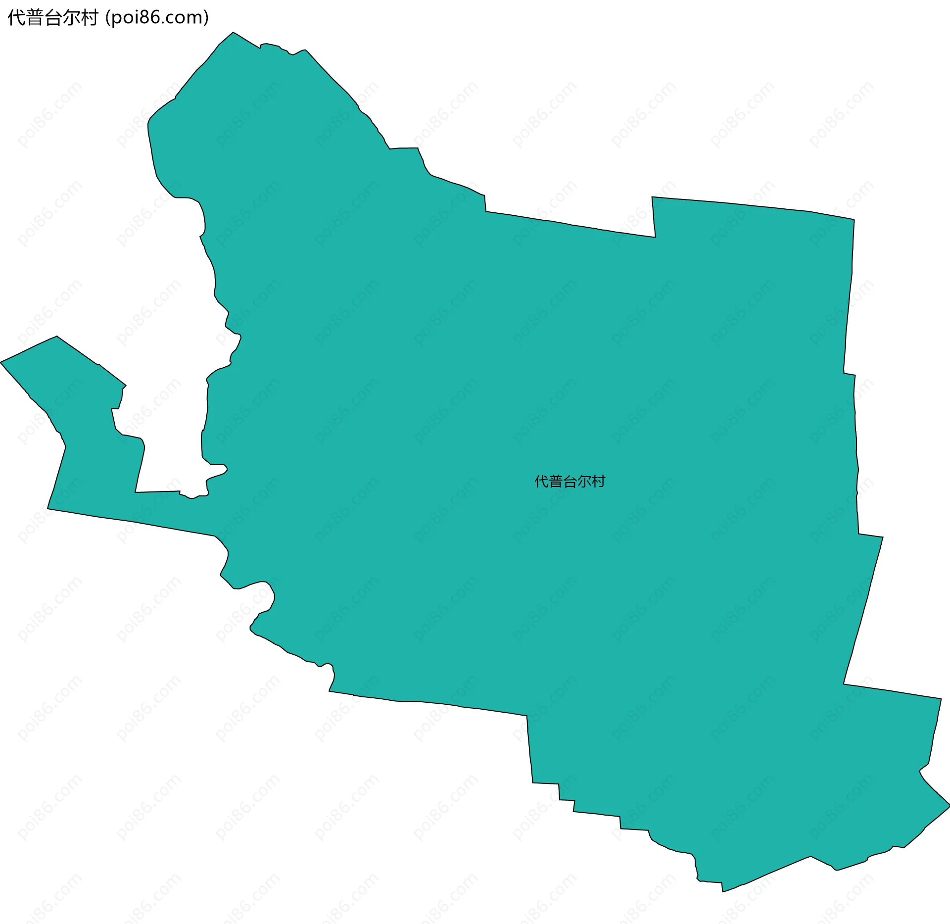 代普台尔村边界地图