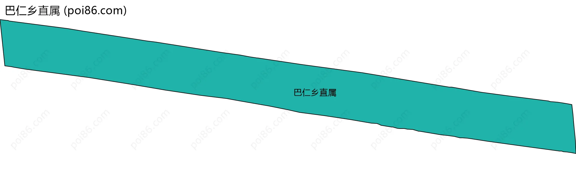 巴仁乡直属边界地图