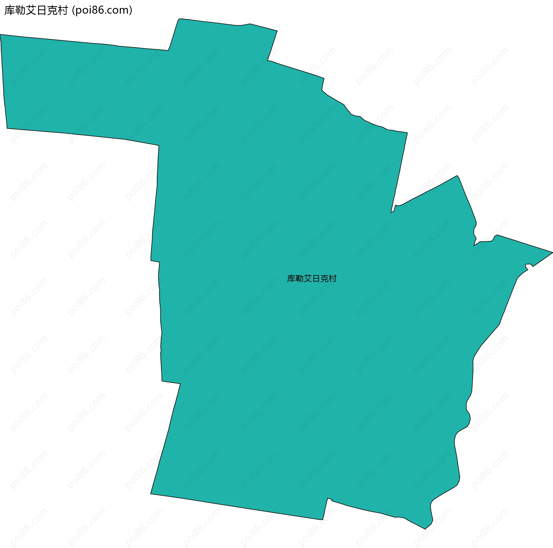 库勒艾日克村边界地图