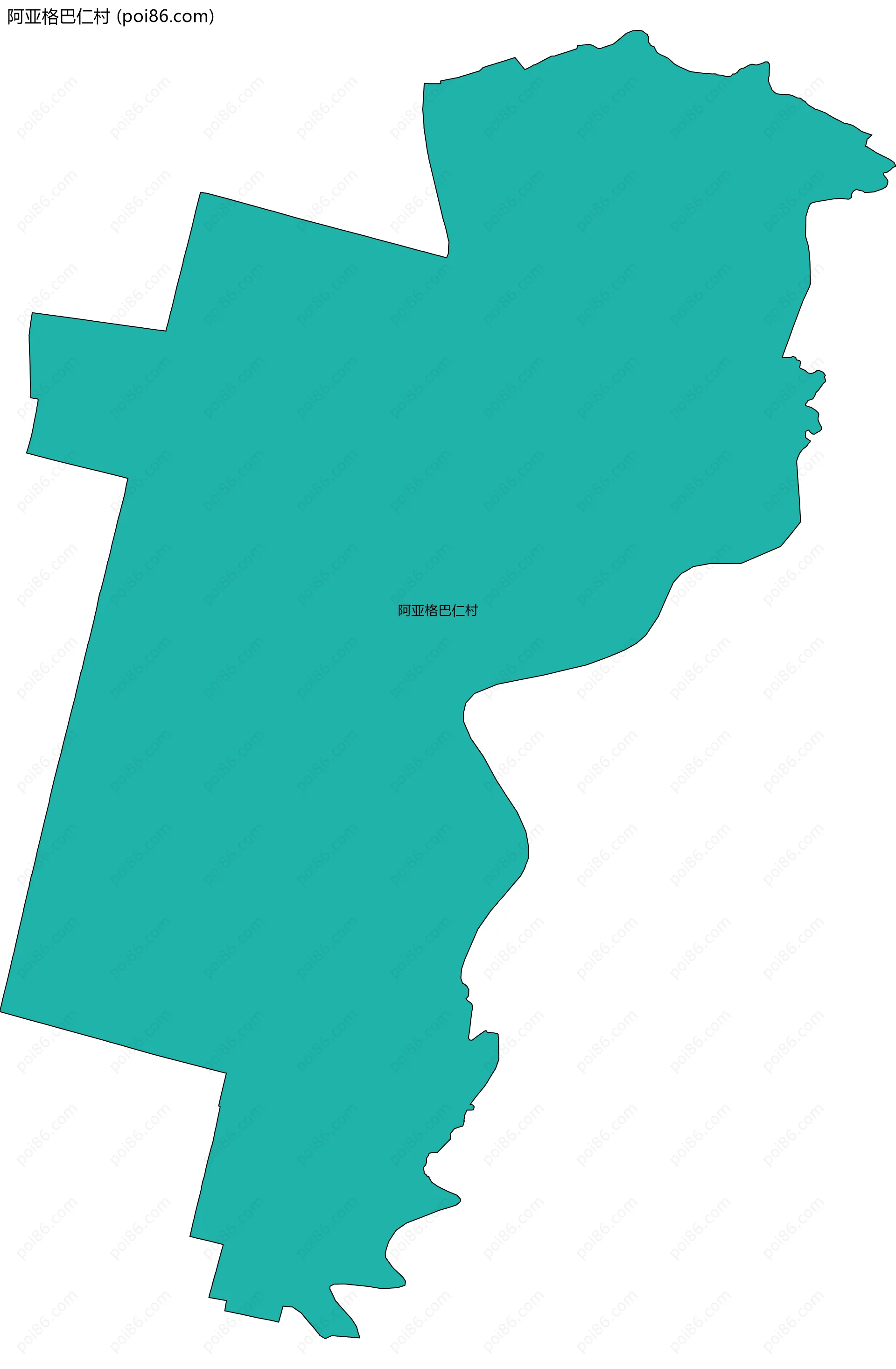 阿亚格巴仁村边界地图