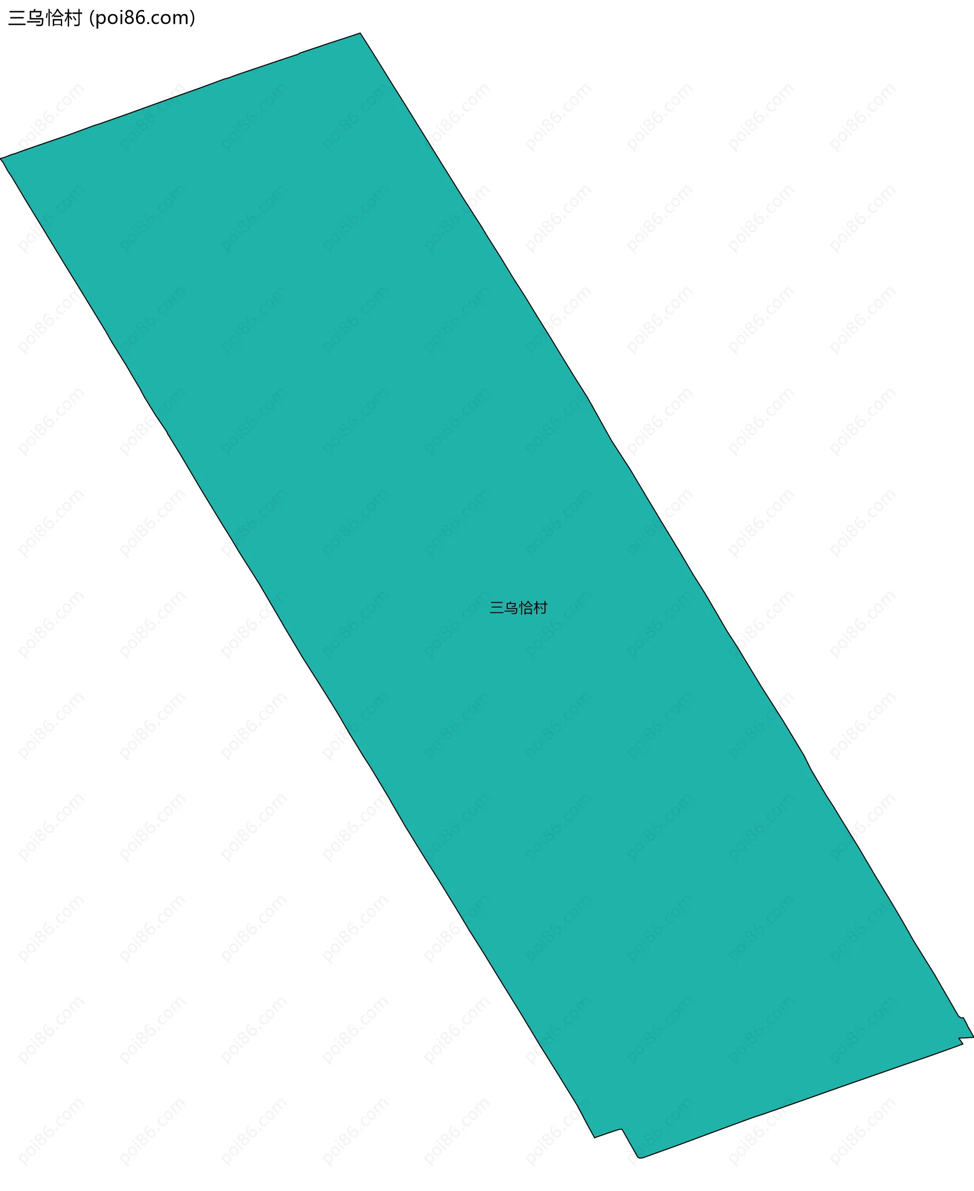 三乌恰村边界地图