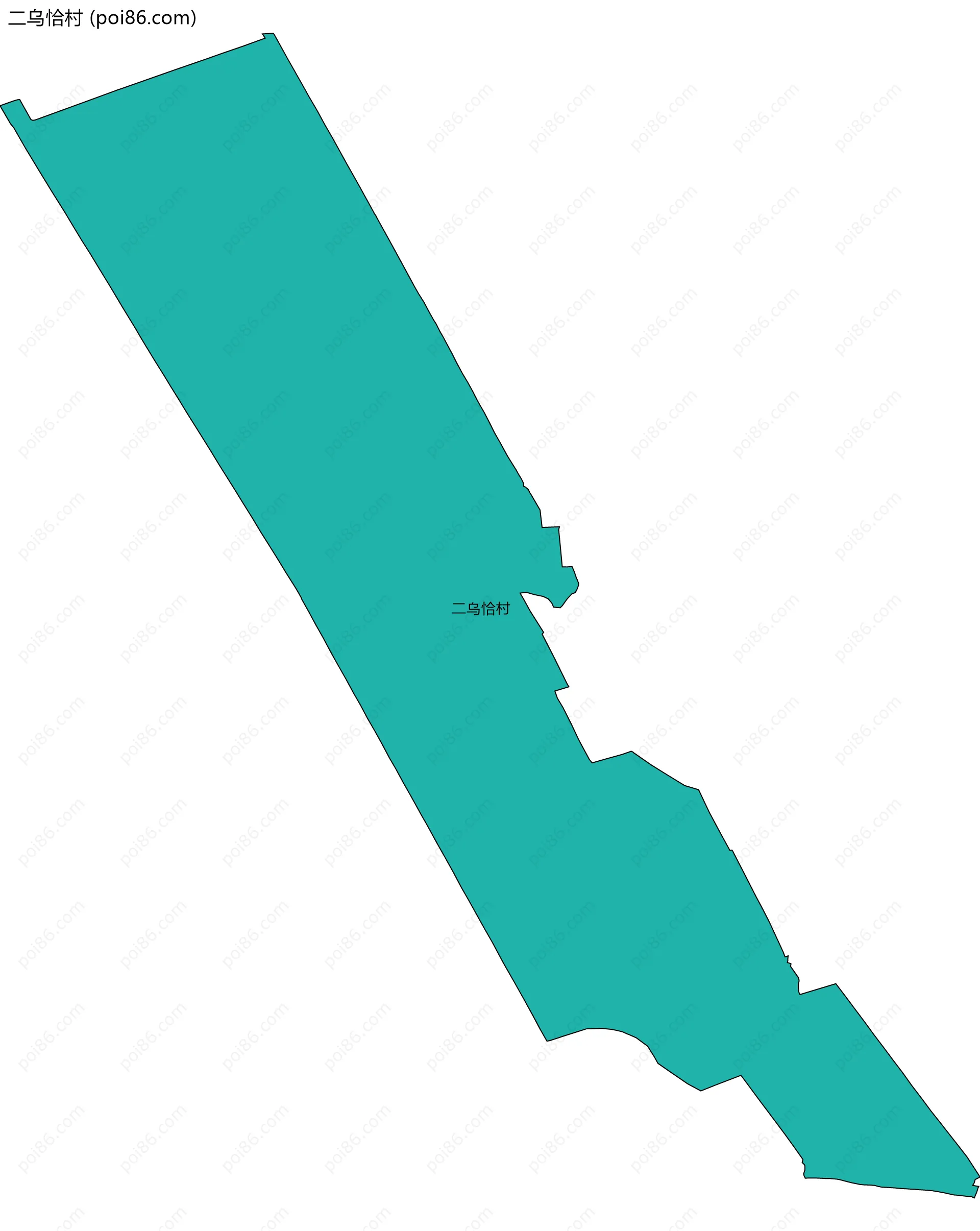 二乌恰村边界地图