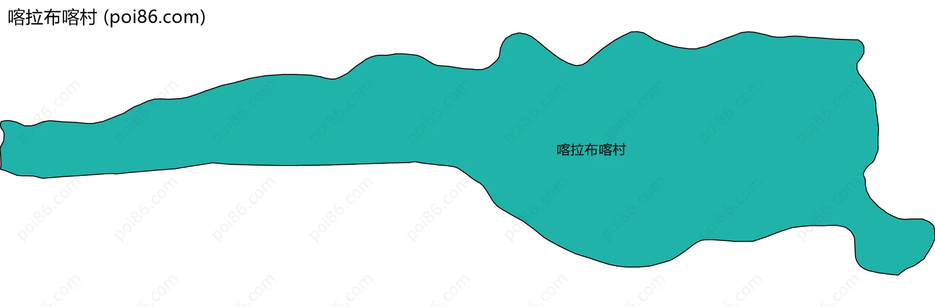 喀拉布喀村边界地图