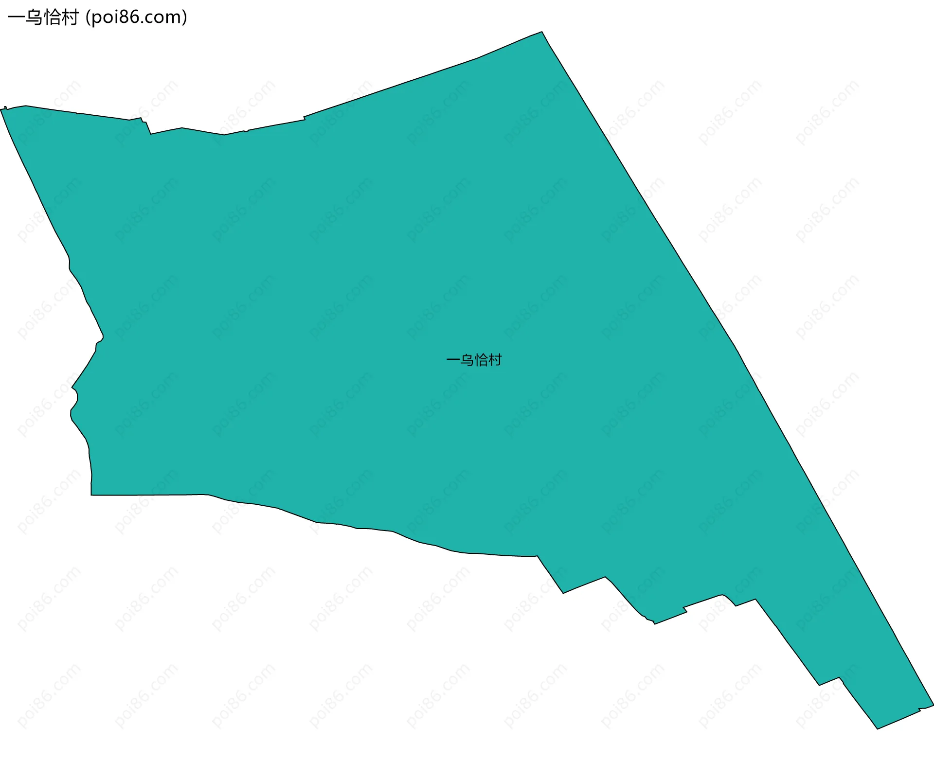 一乌恰村边界地图