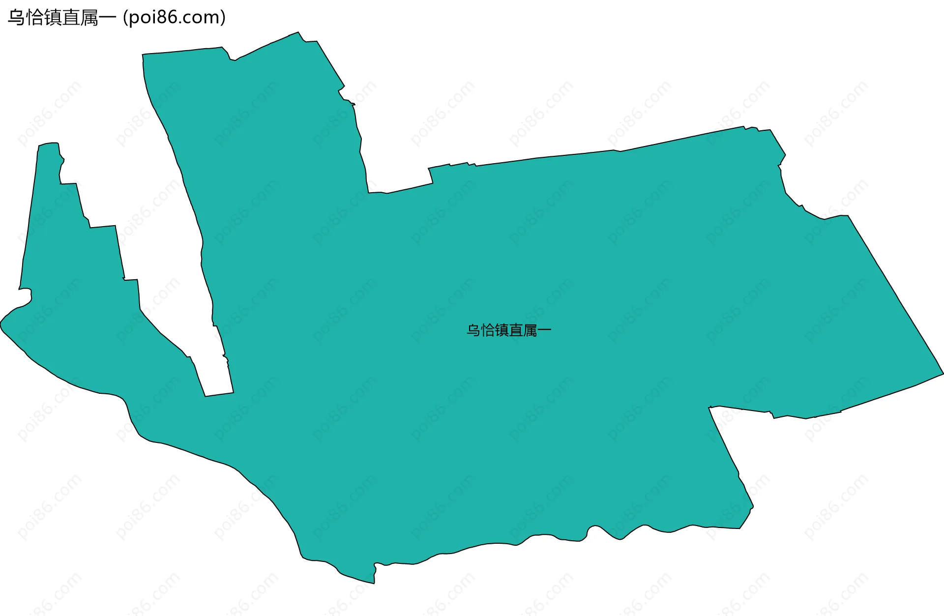 乌恰镇直属一边界地图