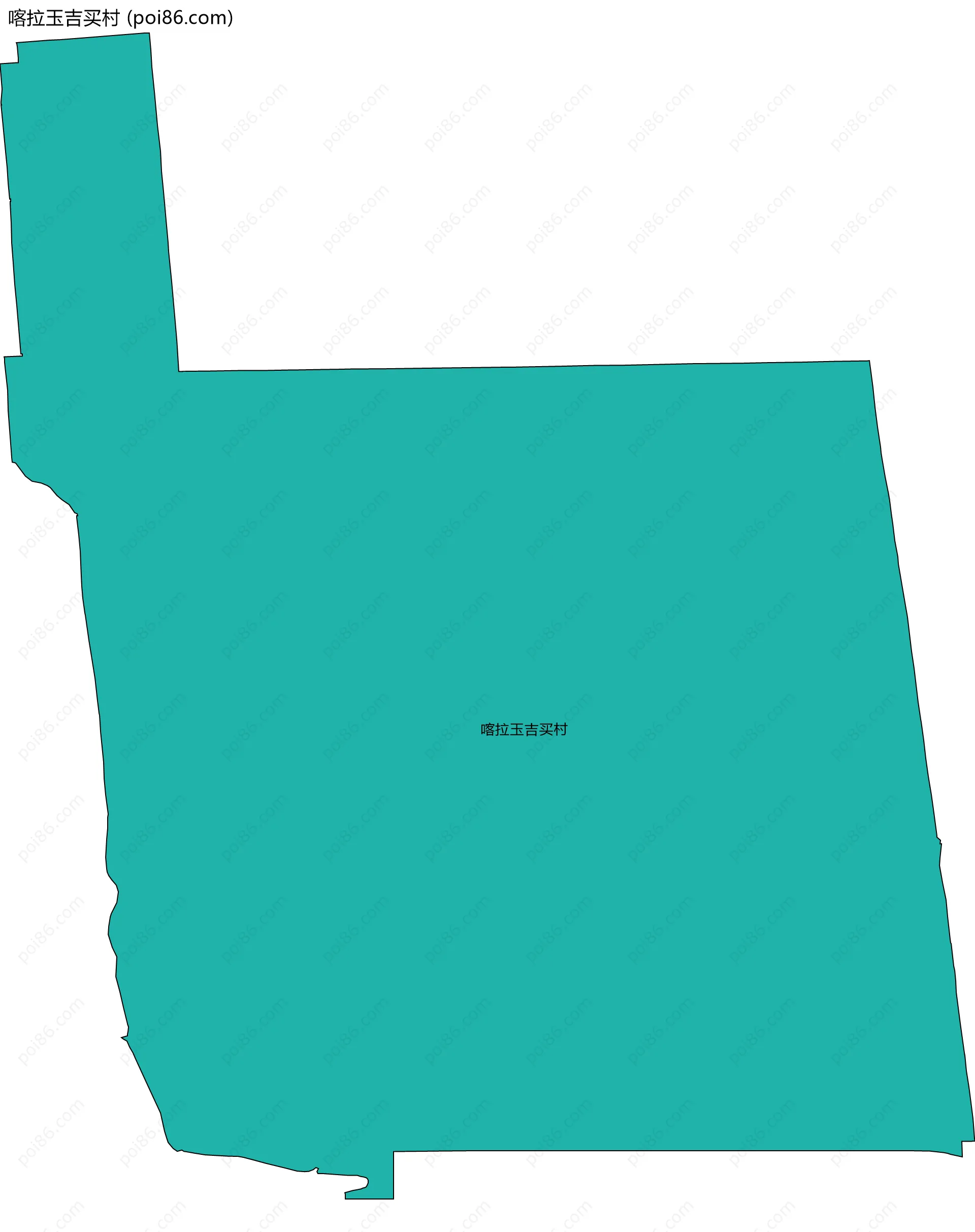 喀拉玉吉买村边界地图
